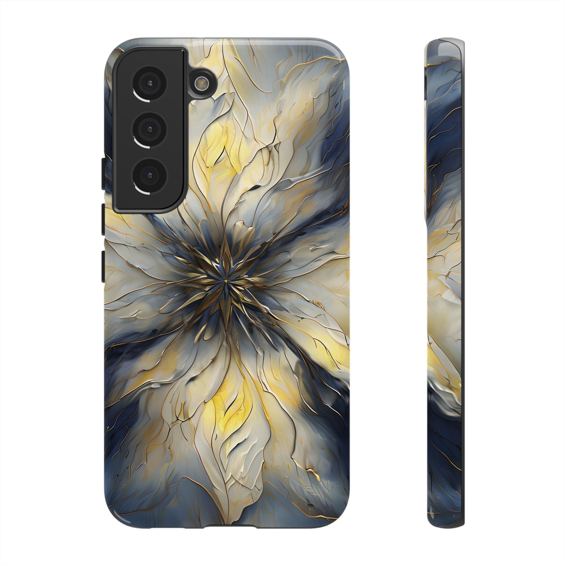 Luminous Petal Tough Case for Samsung Galaxy S22 - Premium Shockproof Designer Phone Cover