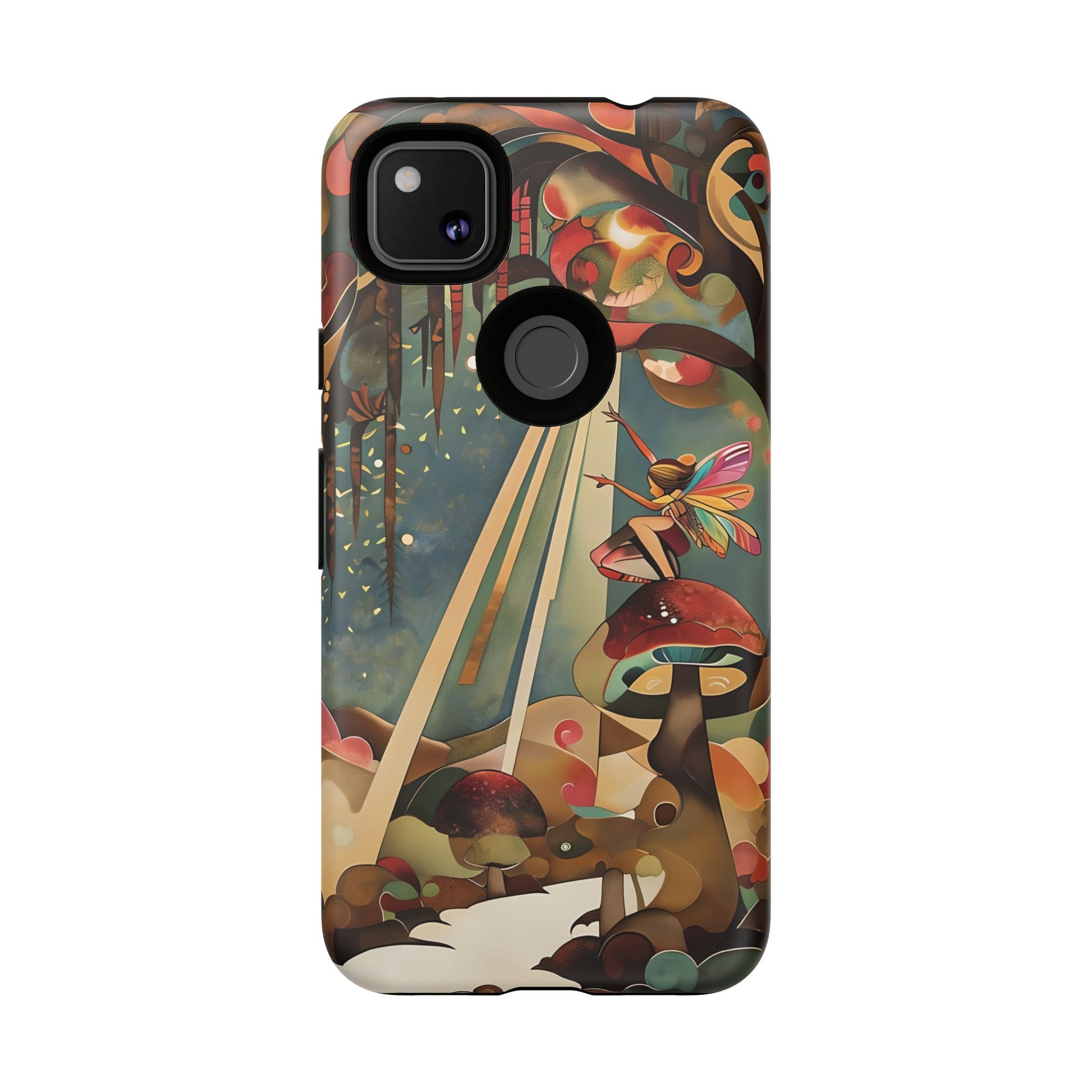 Enchanted Orchard Google Pixel 4a Tough Case - Artistic Fairy Tale Phone Cover - Elegant Protective Fantasy Art Accessory