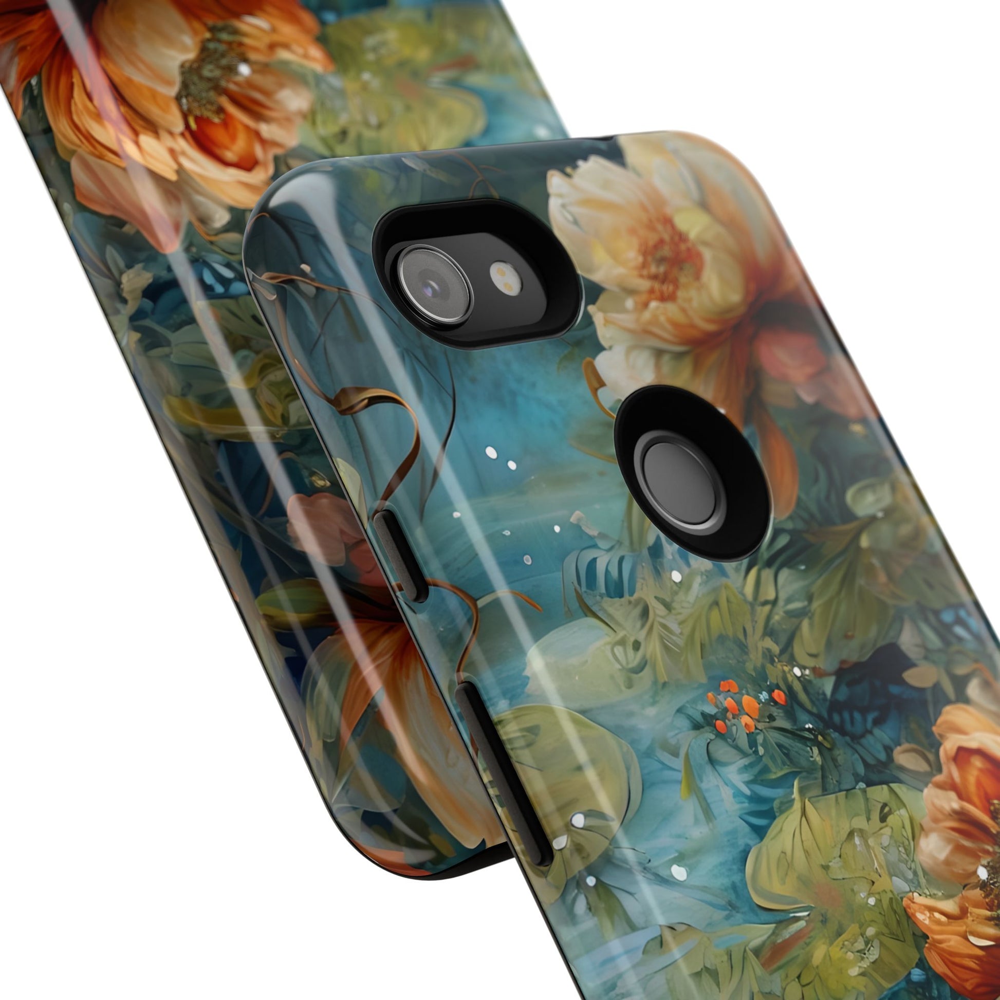 Waterlily Nocturne Tough Case for Google Pixel 3a XL - Premium Artistic Shockproof Cover, Elegant Protective Phone Case