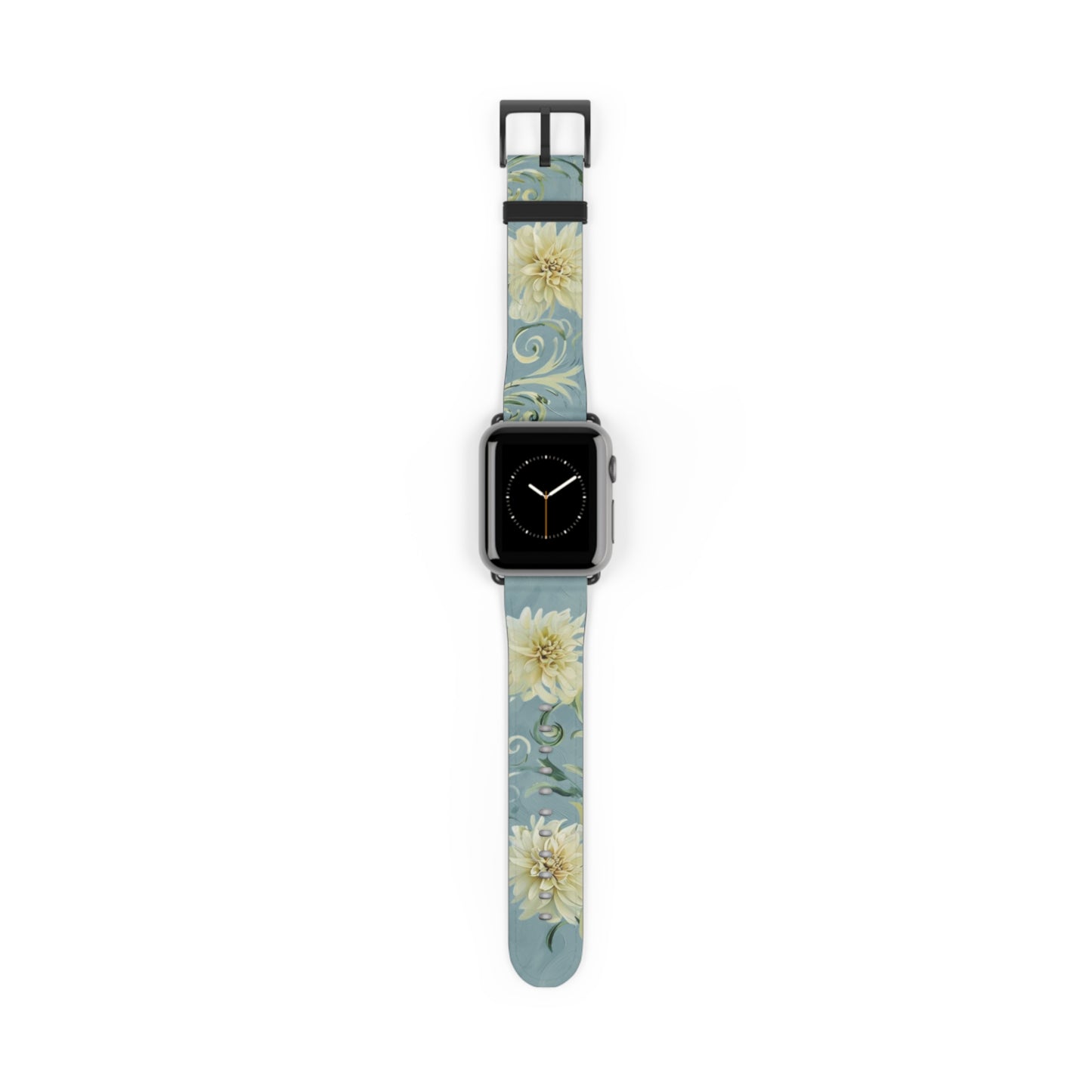 Golden Dahlia Trio Apple Watch Band Strap - Timeless Design for your Timepiece