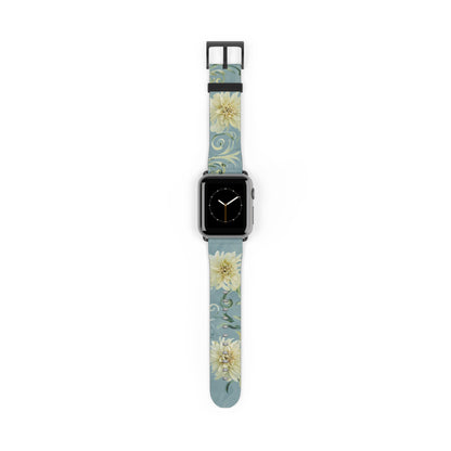 Golden Dahlia Trio Apple Watch Band Strap - Timeless Design for your Timepiece
