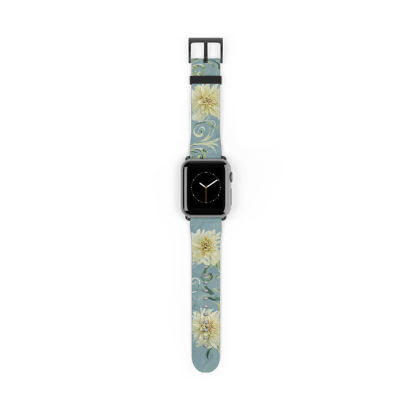 Golden Dahlia Trio Apple Watch Band Strap - Timeless Design for your Timepiece
