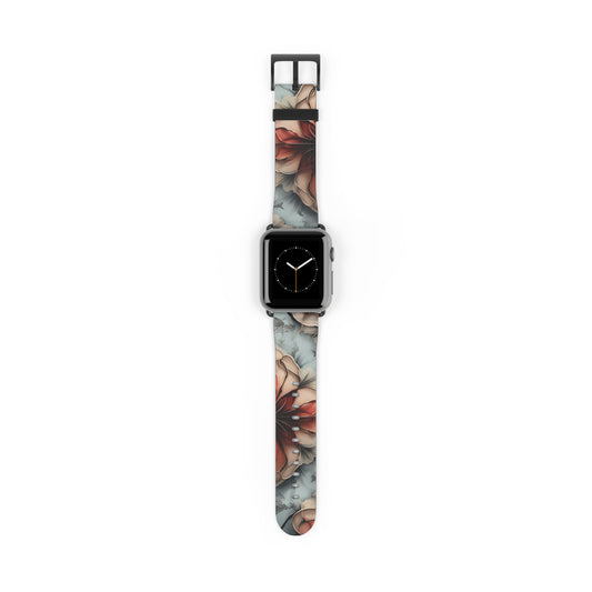 Ember Bloom Apple Watch Band - Modern Floral Strap