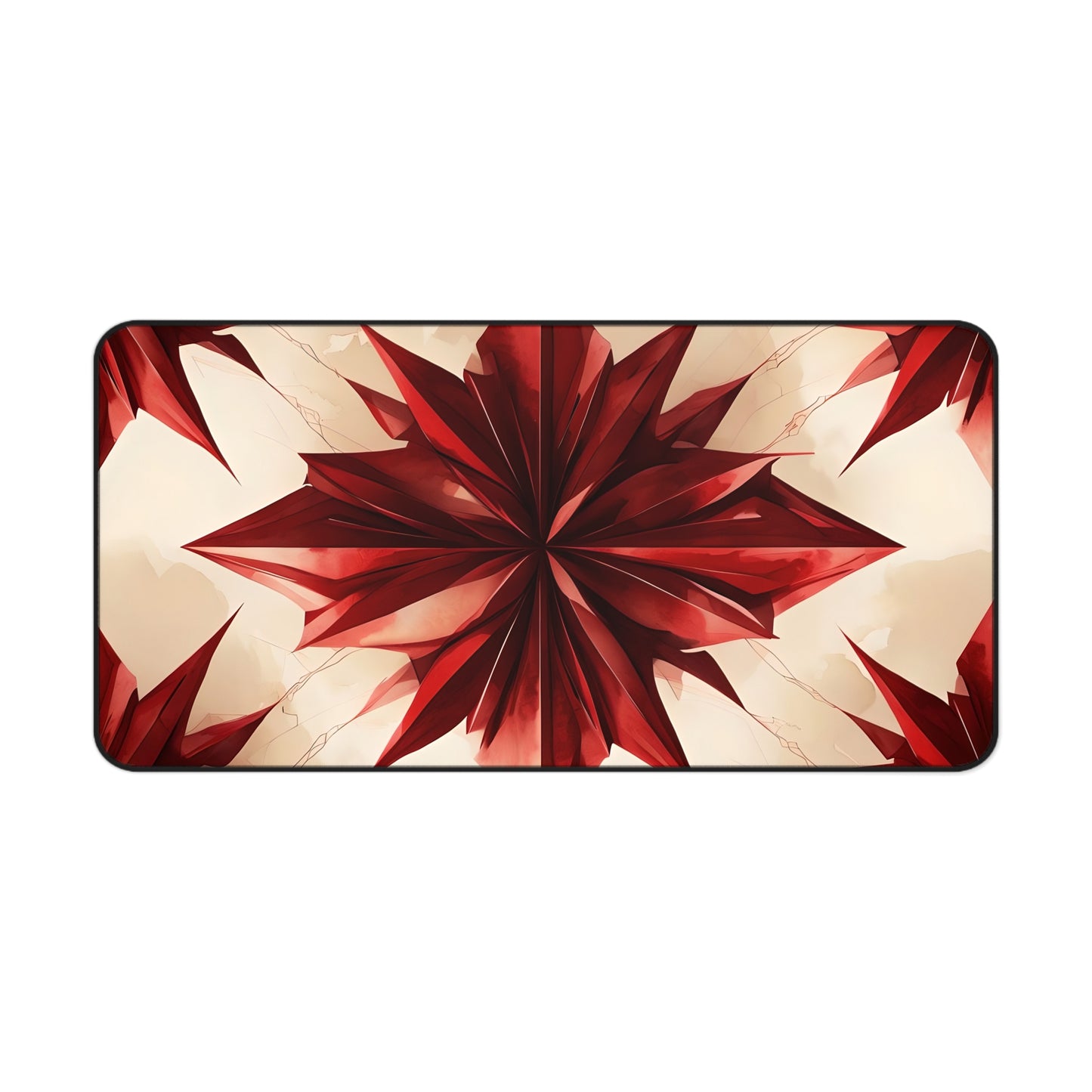 Ruby Compass Designer Desk Mat - Premium Office Desk Pad, 3 Sizes Available, Artistic Workspace Protection