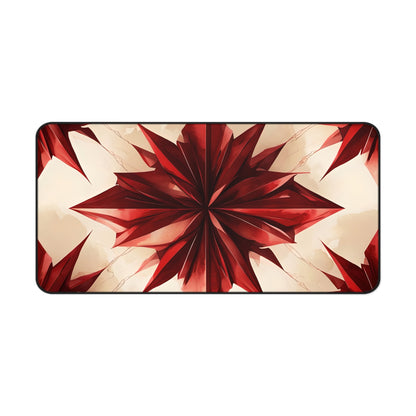 Ruby Compass Designer Desk Mat - Premium Office Desk Pad, 3 Sizes Available, Artistic Workspace Protection