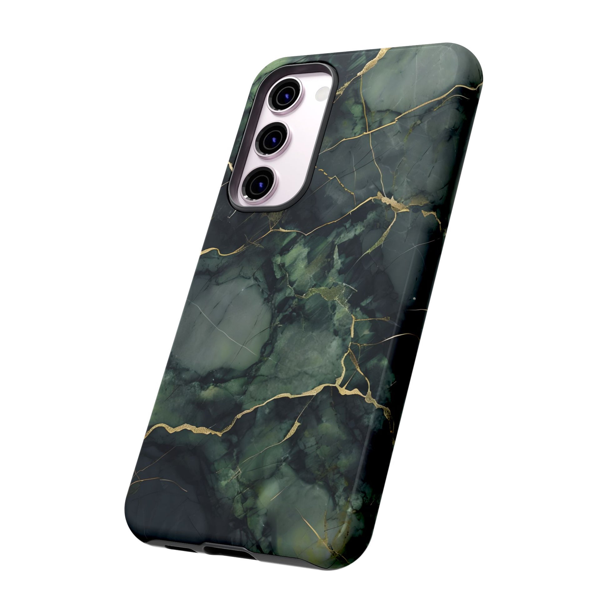 Verdant Vein Tough Case for Samsung Galaxy S23 Plus - Luxury Gold Vein, Nature-Inspired Protective Cover