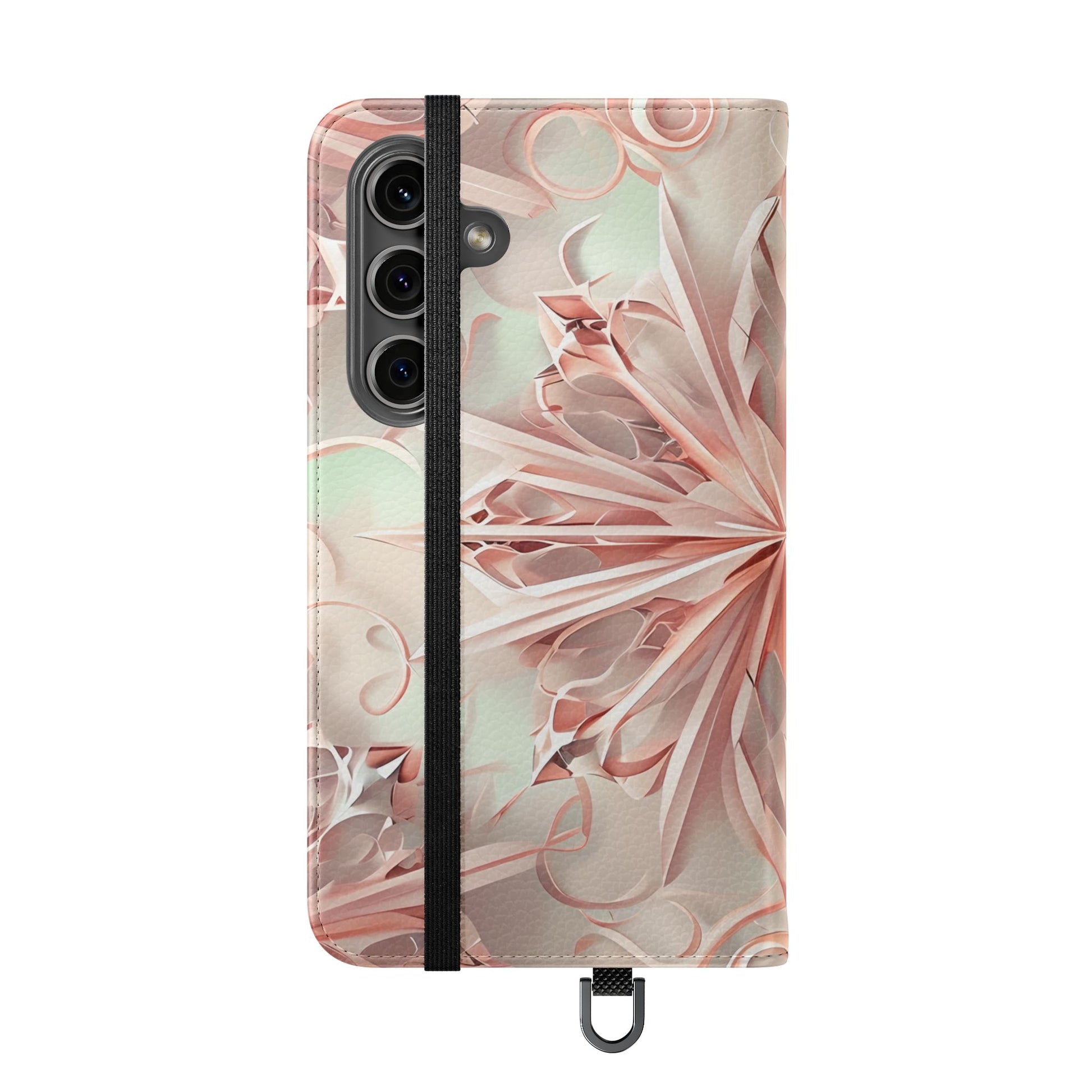 Blush Frost - Abstract Wallet Phone Case for Samsung Galaxy S24