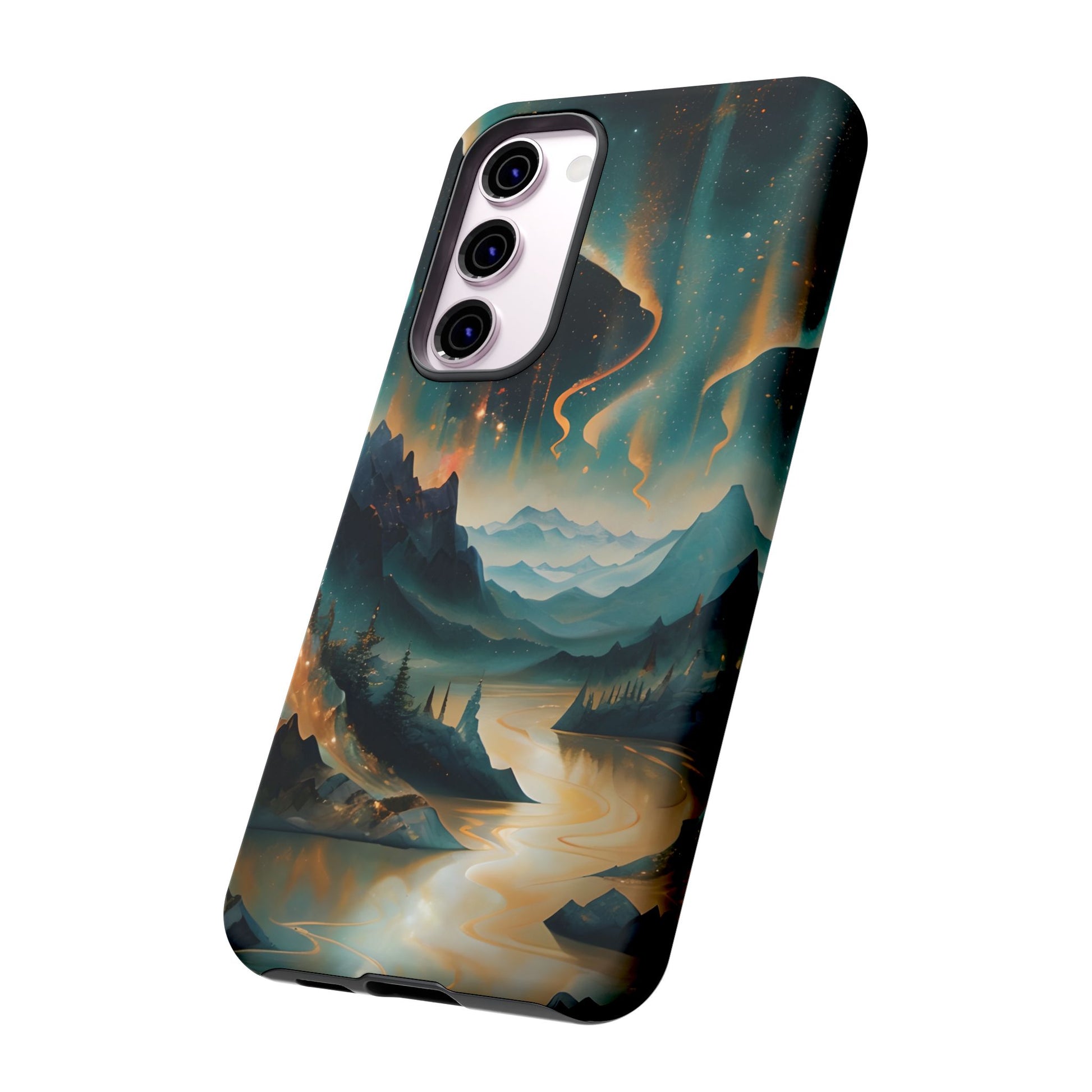 Aurora Dreamscape Samsung Galaxy S23 Plus Tough Case - Artistic Northern Lights Cover - Premium Abstract Design