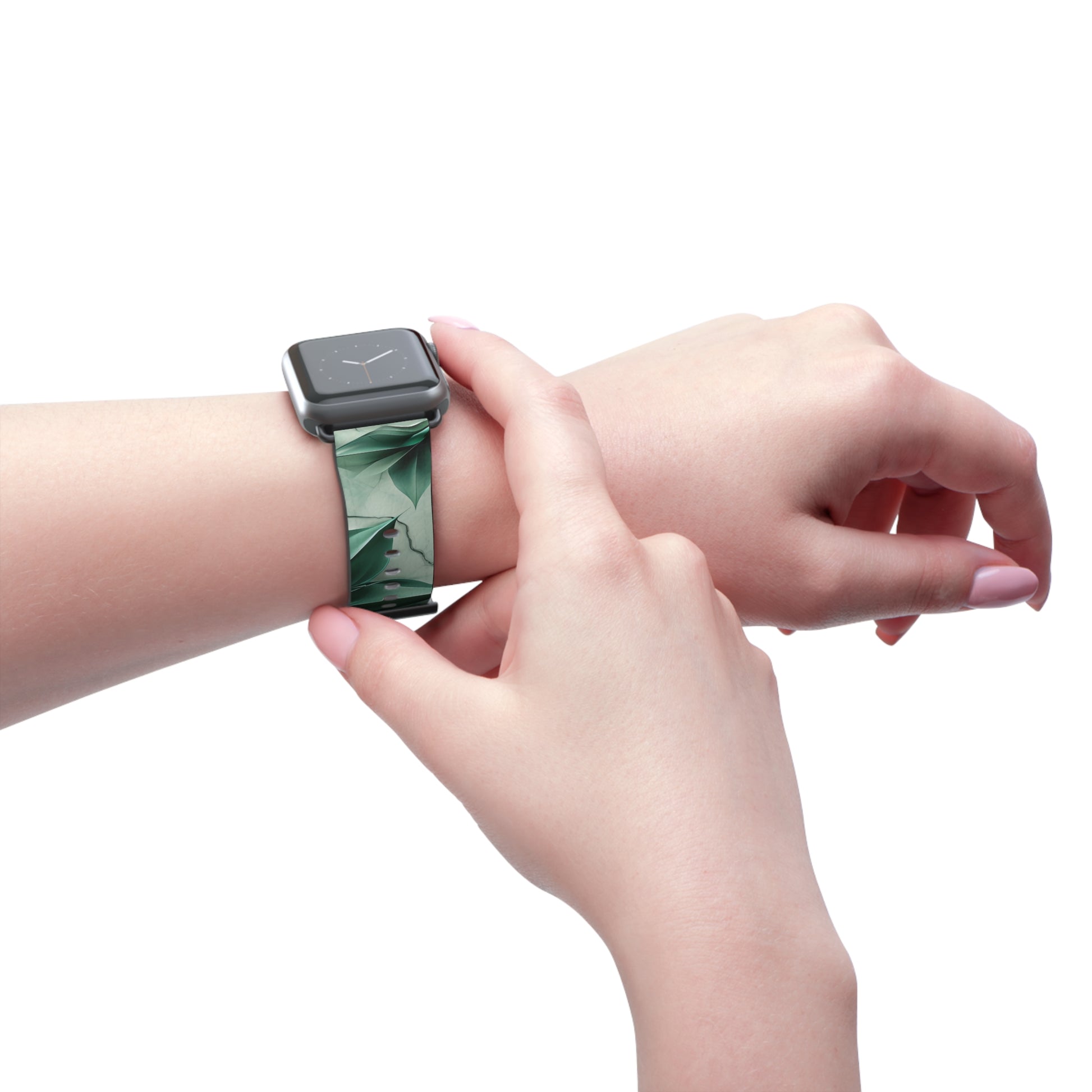Emerald Bloom Apple Watch Band Strap - Ethereal design