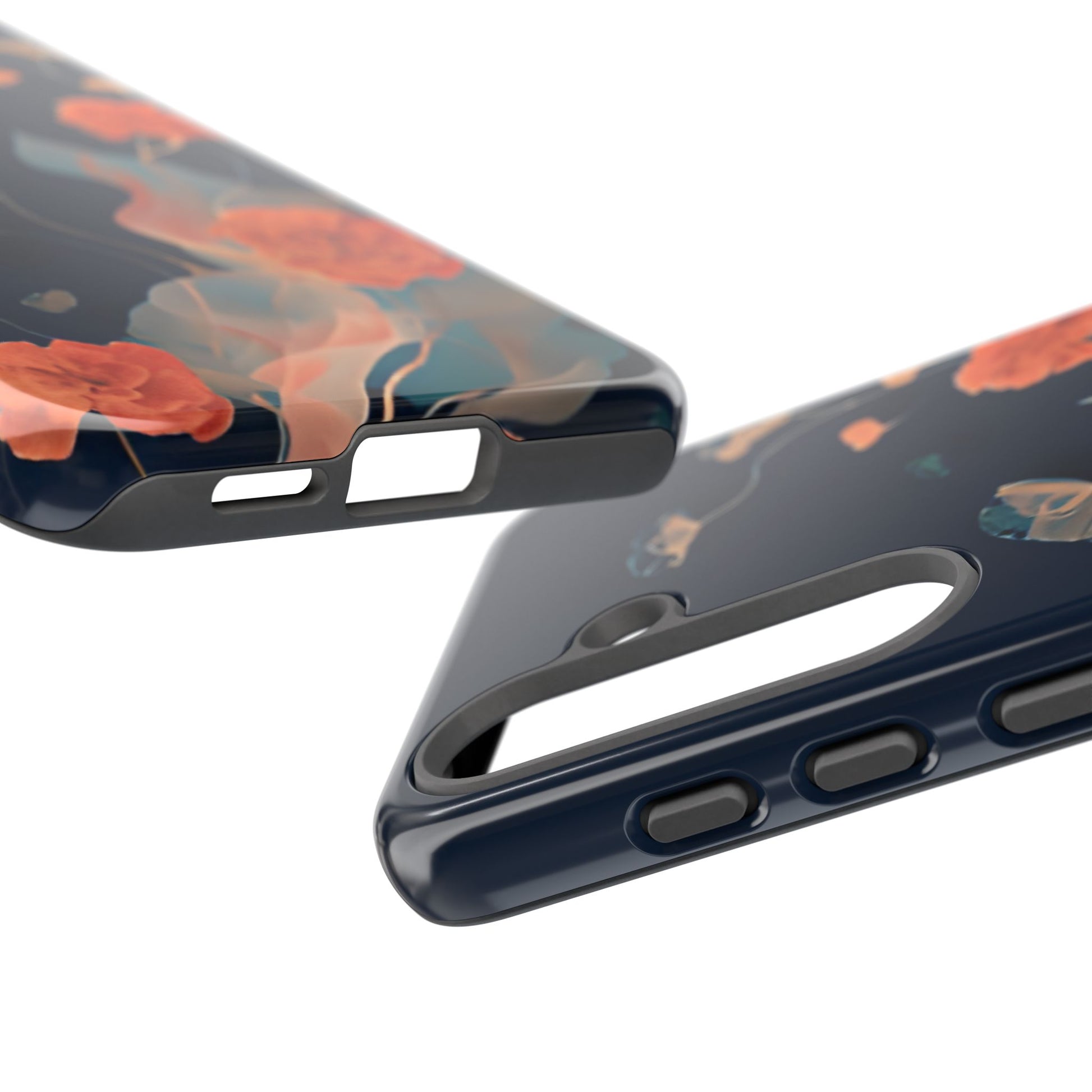 Lotus Reverie - Elegant Artistic Floral Samsung Galaxy S25 Tough Phone Case - Painterly Lotus Blossom Design