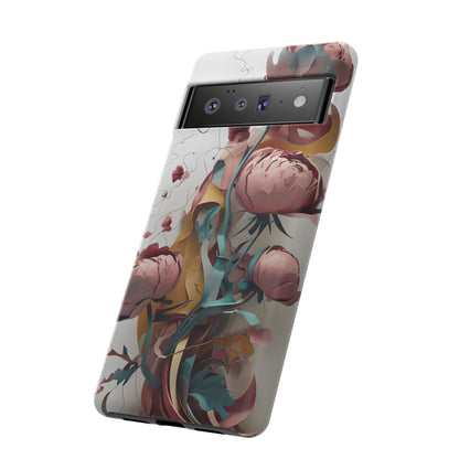 Blushing Peony Veil Google Pixel Tough Case