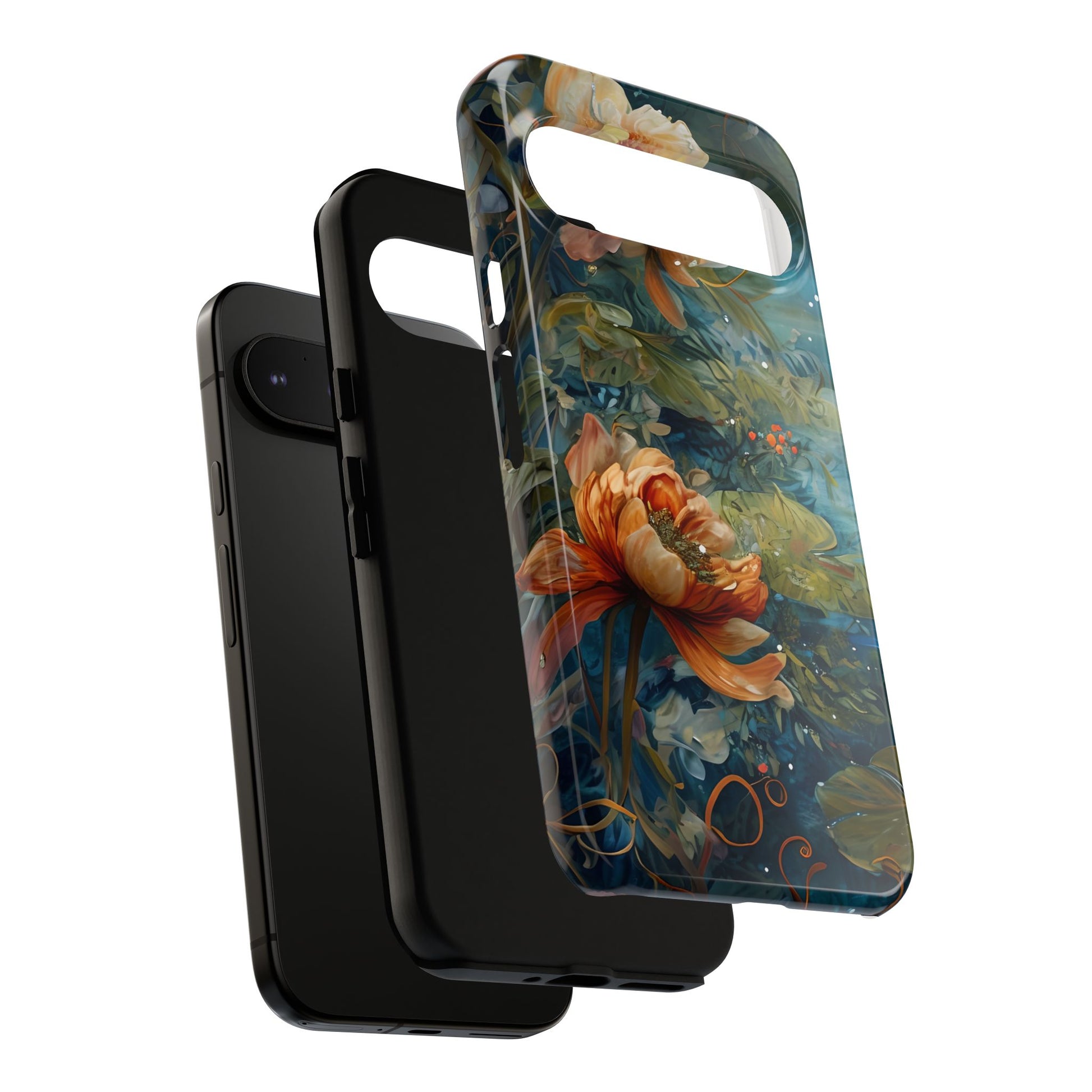 Waterlily Nocturne Tough Case for Google Pixel 9 Pro XL - Premium Artistic Shockproof Cover, Elegant Protective Phone Case