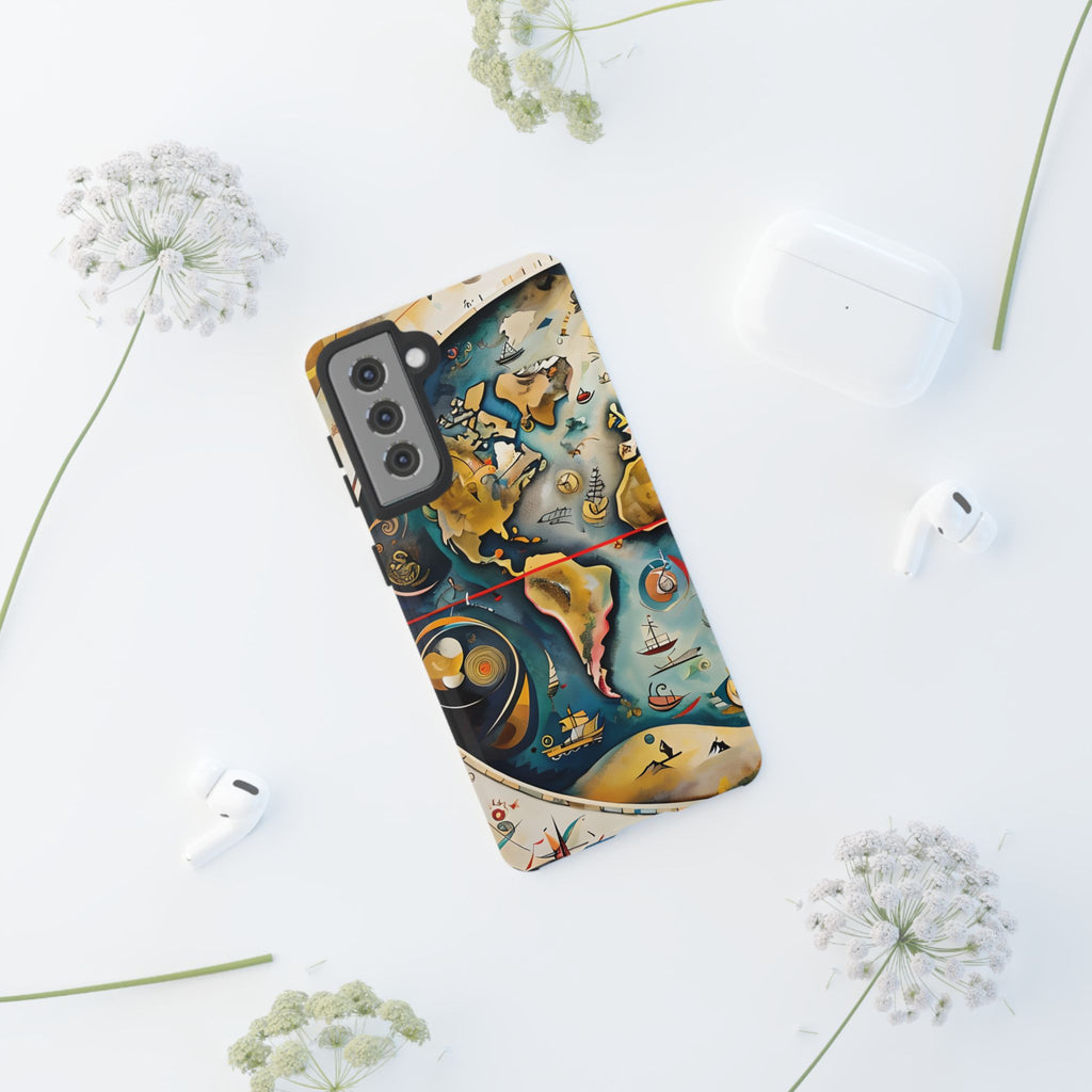 Celestial Map Samsung Galaxy S21 Tough Case - Vintage Map - Premium Abstract Design