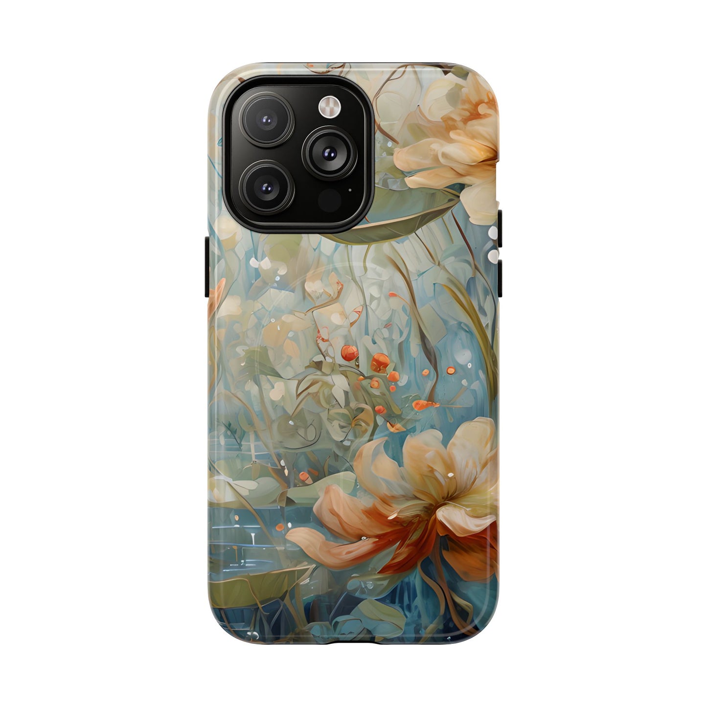 Waterlily Dreamscape - Artistic Floral iPhone MagSafe Phone Case -Waterlily & Lotus Design