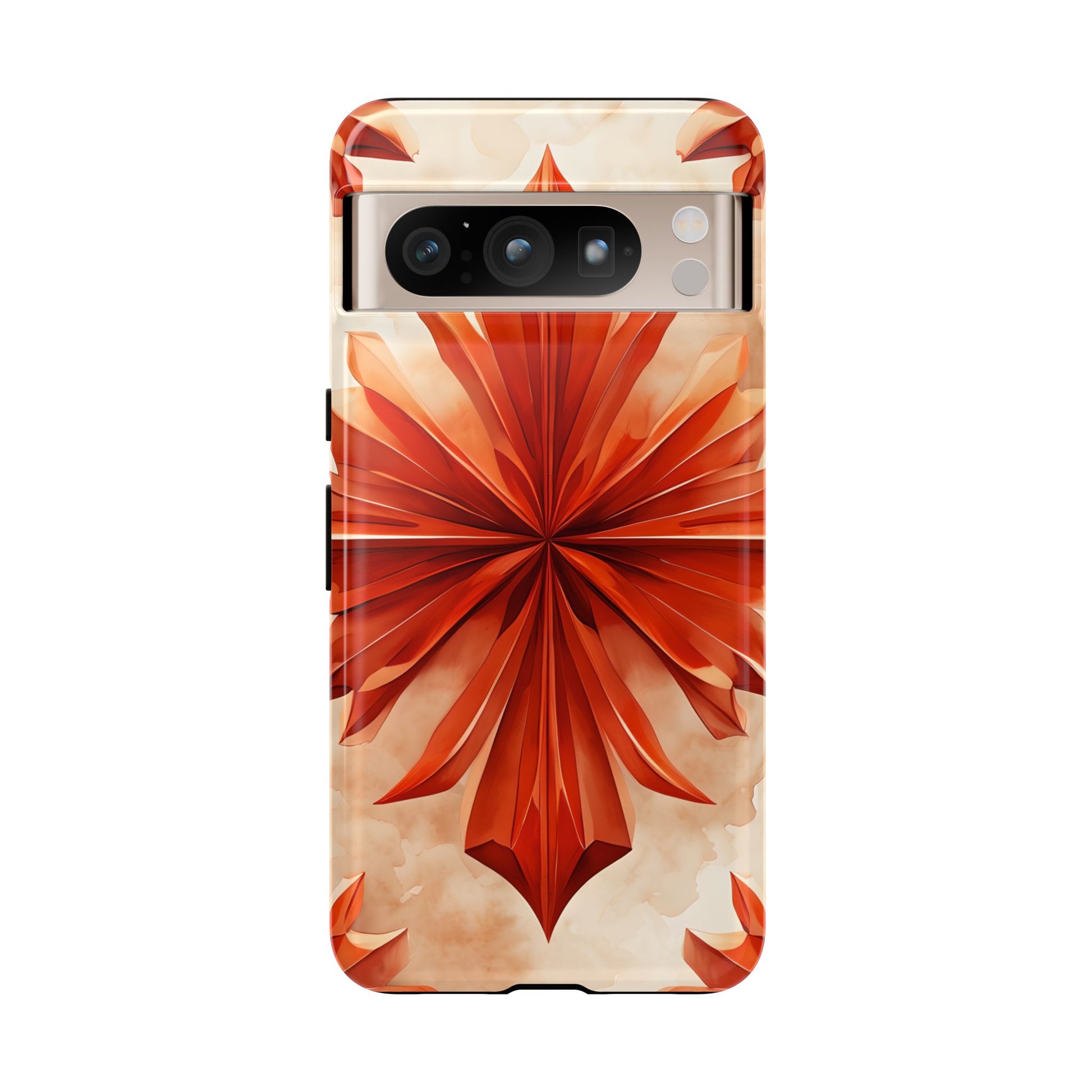 Sunset Fleur Google Pixel 8 Pro - Kaleidoscope Collection of MagSafe Compatible - Vibrant Sunset Flower Design
