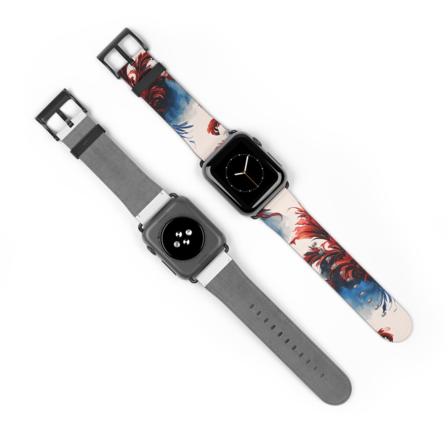 Crimson Plume Apple Watch Band Strap - Ethereal design