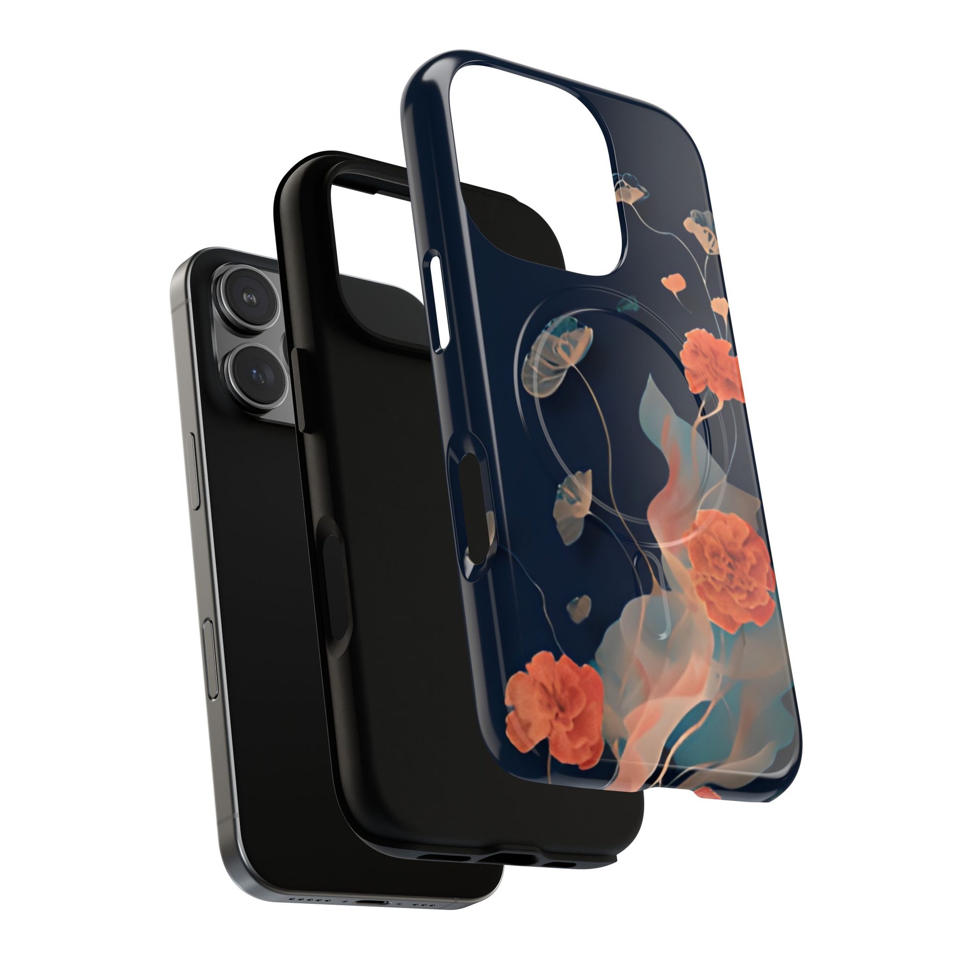 Lotus Reverie - Elegant Artistic Floral iPhone 16 Pro MagSafe Phone Case - Painterly Lotus Blossom Design