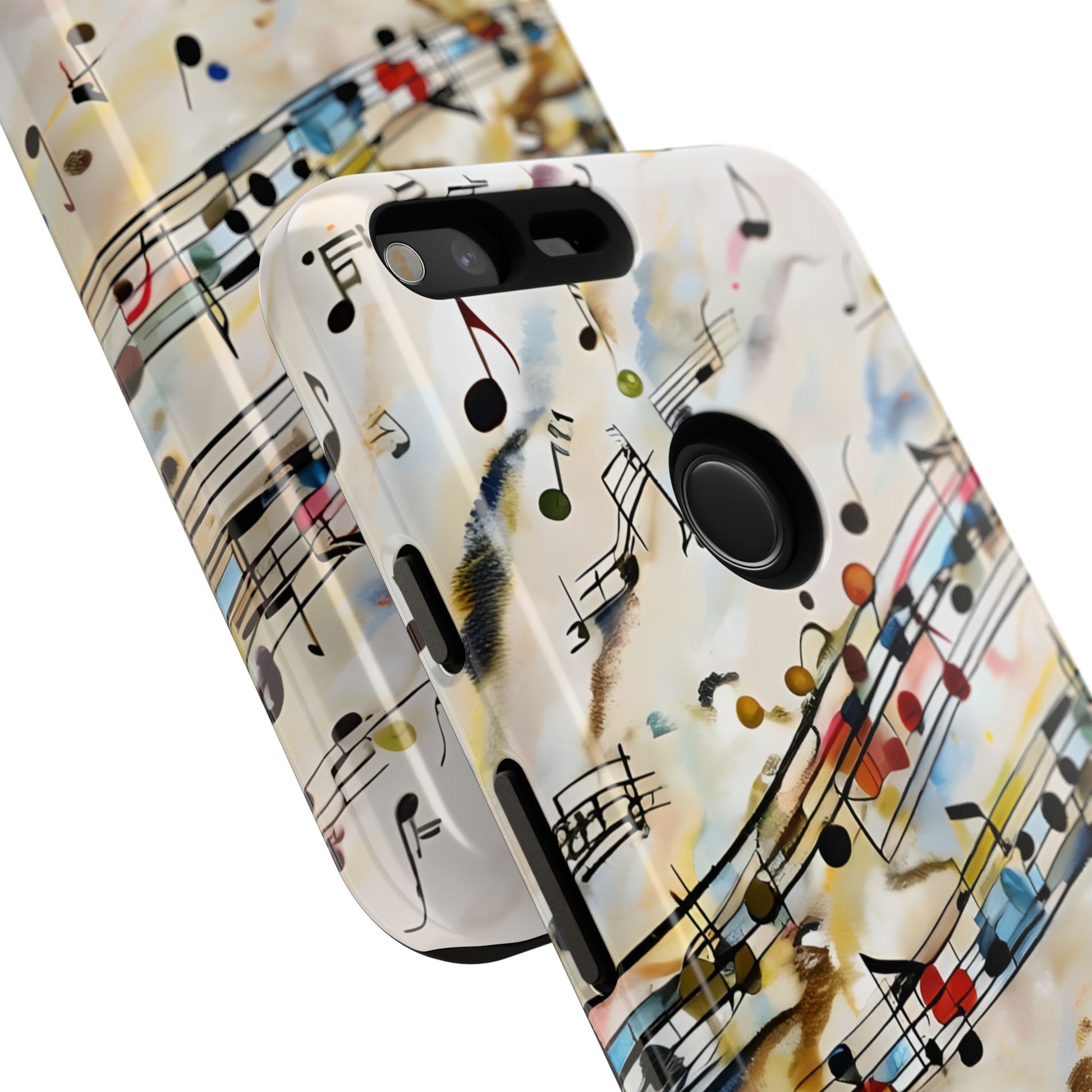 Melodic Flow Abstract Music Notes Tough Case for Google Pixel XL - Shockproof Phone Cover