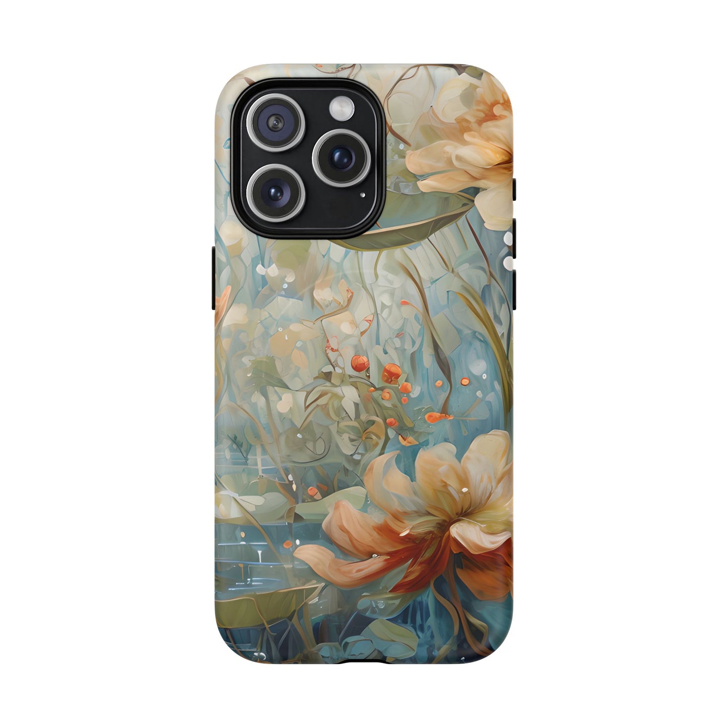 Waterlily Dreamscape - Artistic Floral iPhone MagSafe Phone Case -Waterlily & Lotus Design