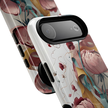 Blushing Peony Veil iPhone MagSafe Case