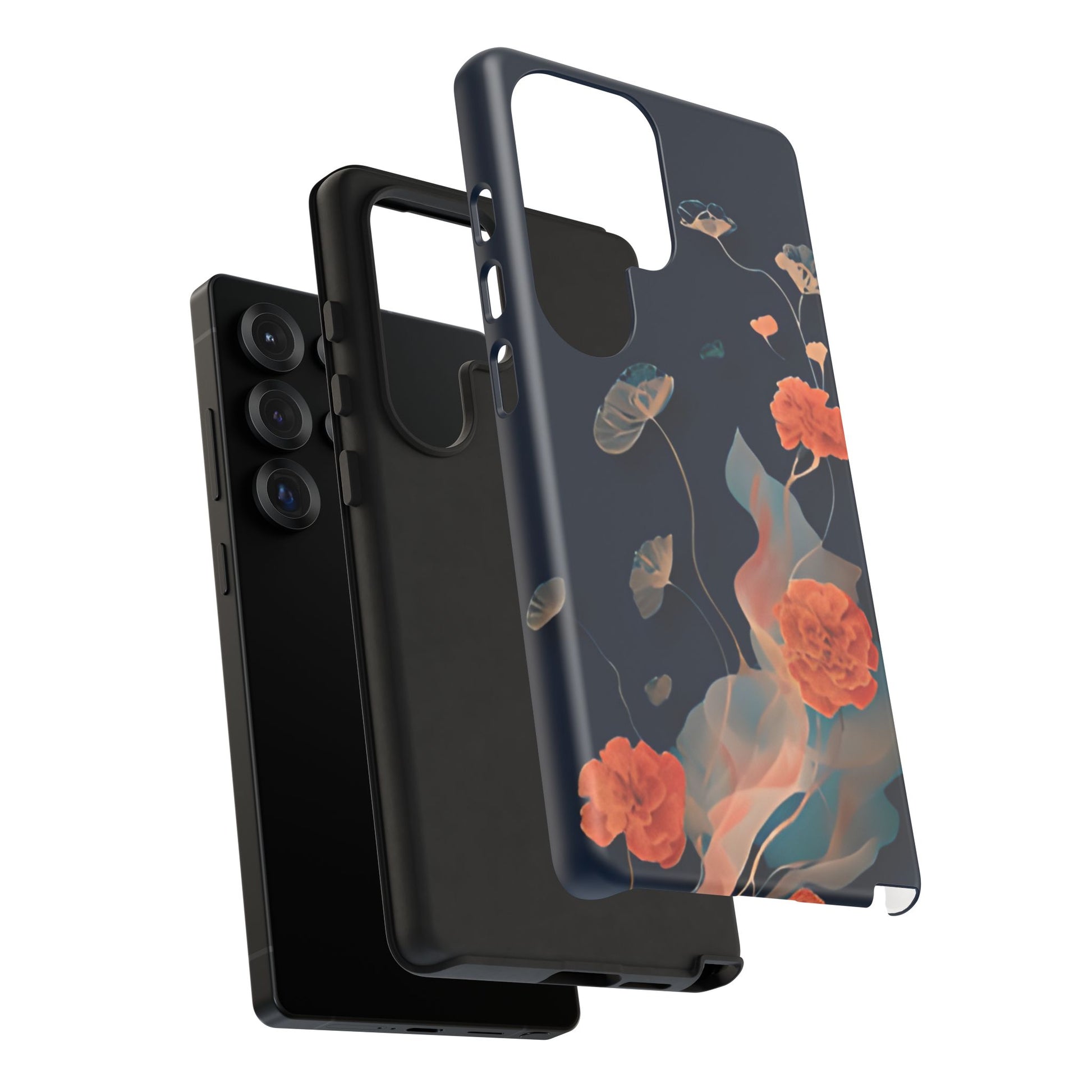 Lotus Reverie - Elegant Artistic Floral Samsung Galaxy S25 Ultra Tough Phone Case - Painterly Lotus Blossom Design