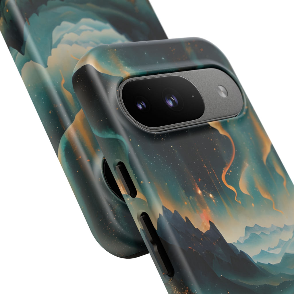 Aurora Dreamscape Tough Case for Google Pixel 9- Northern Lights Artistic Shockproof Cover, Elegant Protective Phone Case