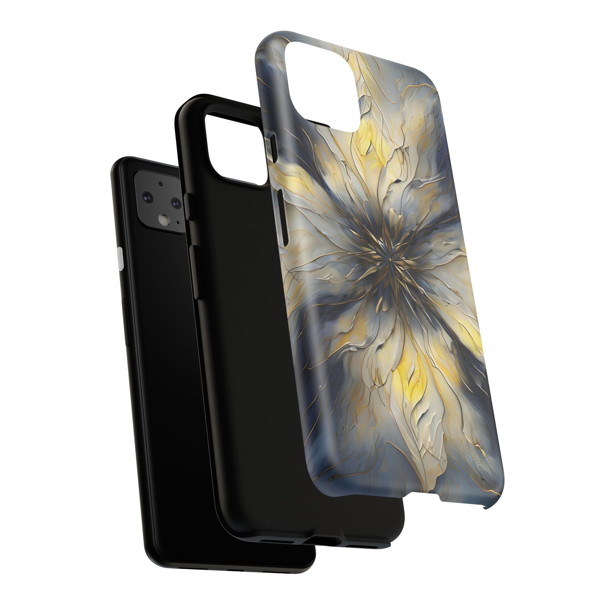 Luminous Petal Tough Case for Google Pixel 4 XL- Premium Artistic Shockproof Cover, Elegant Protective Phone Case