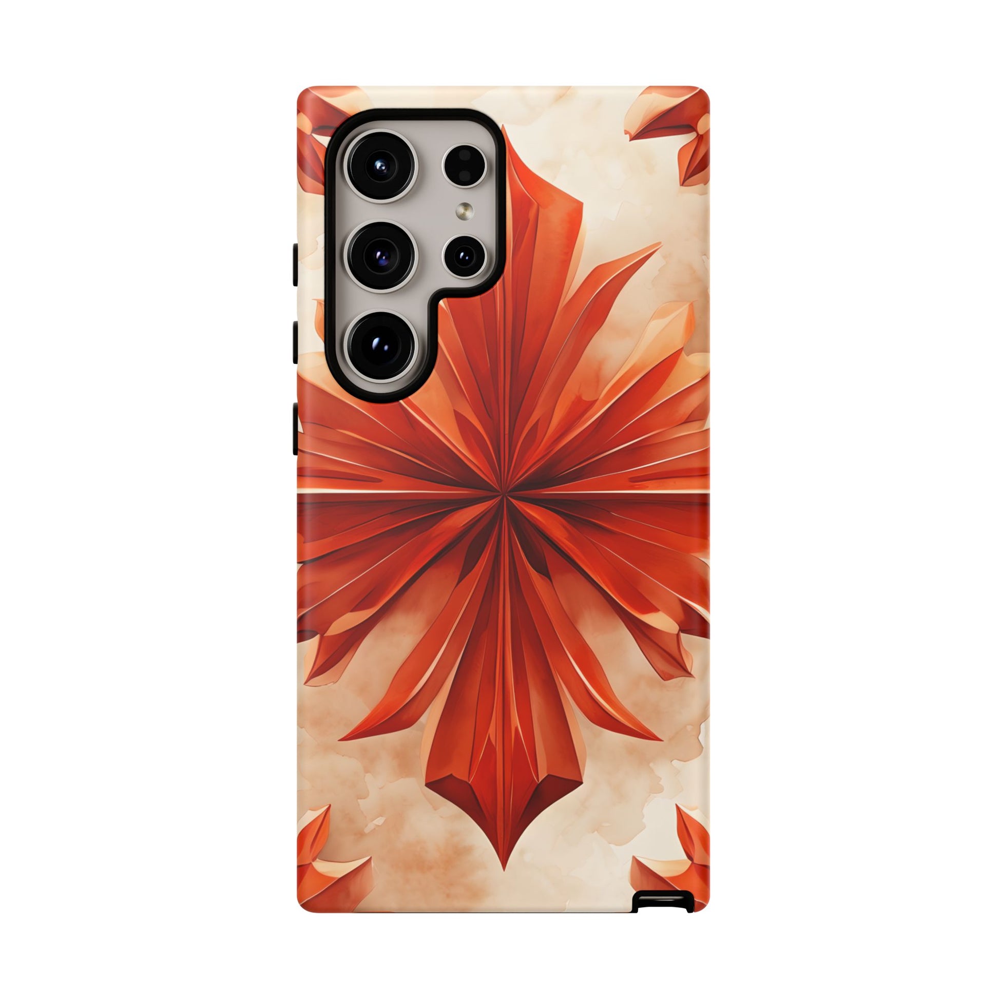 Sunset Fleur Samsung Galaxy S24 Ultra - Kaleidoscope Collection of MagSafe Compatible - Vibrant Sunset Flower Design