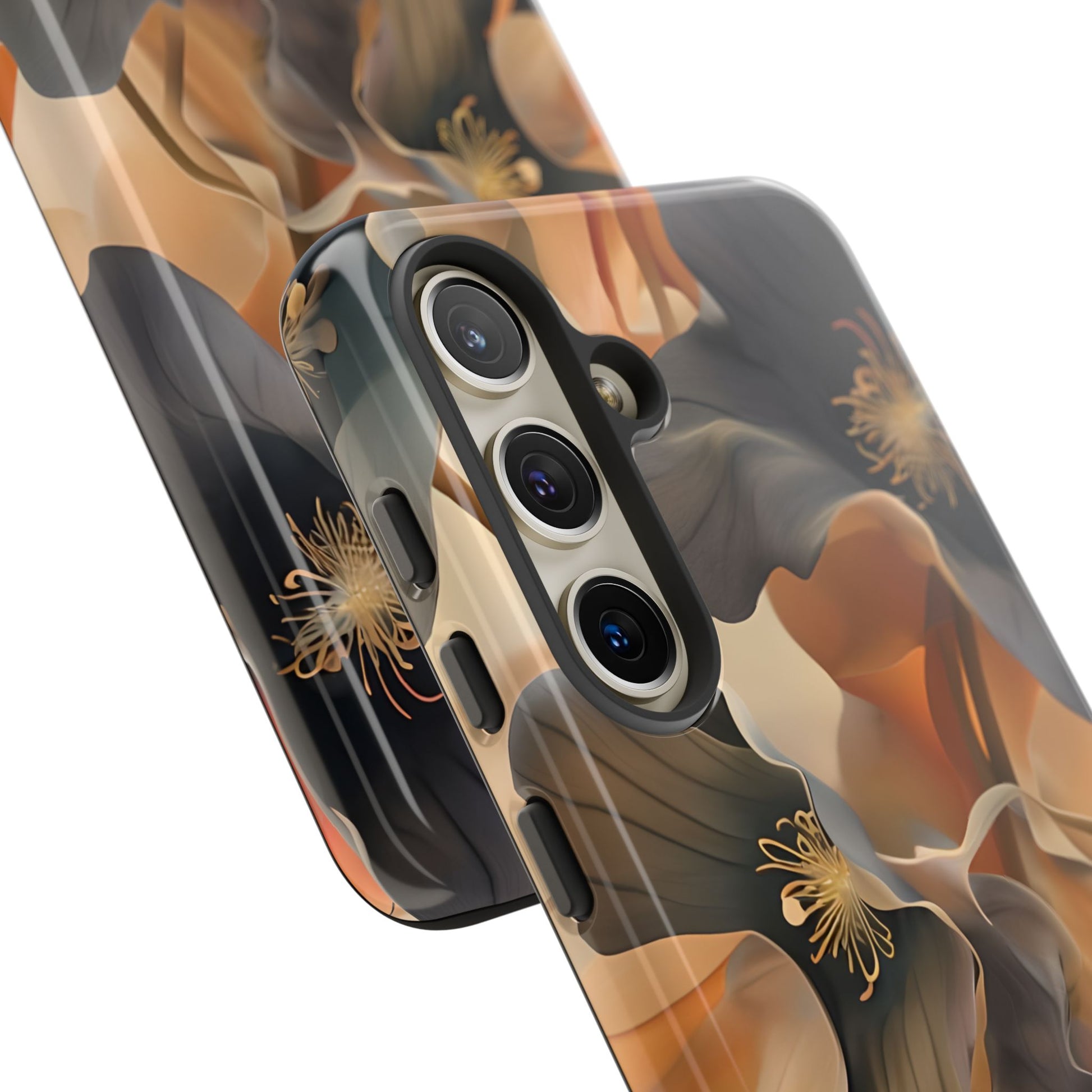 Autumn Ember - Moody Floral Art Samsung Galaxy S24 Tough Phone Case - Warm Earthy Botanical Design