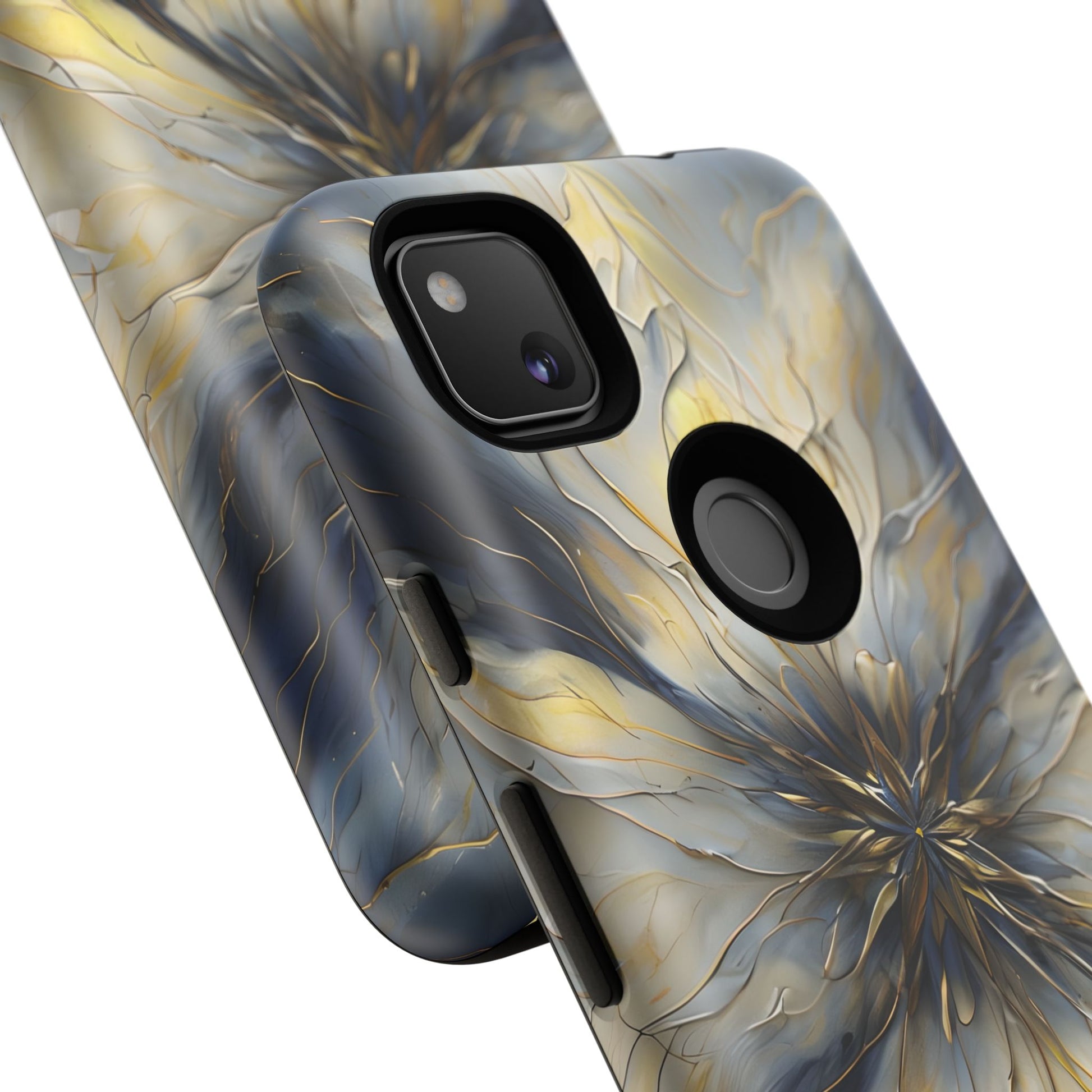 Luminous Petal Tough Case for Google Pixel 4a- Premium Artistic Shockproof Cover, Elegant Protective Phone Case