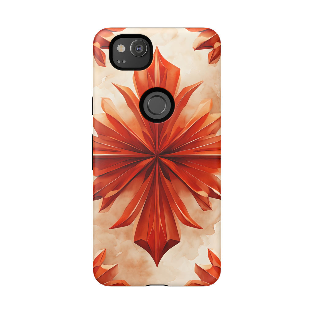 Sunset Fleur Google Pixel 2 - Kaleidoscope Collection of MagSafe Compatible - Vibrant Sunset Flower Design