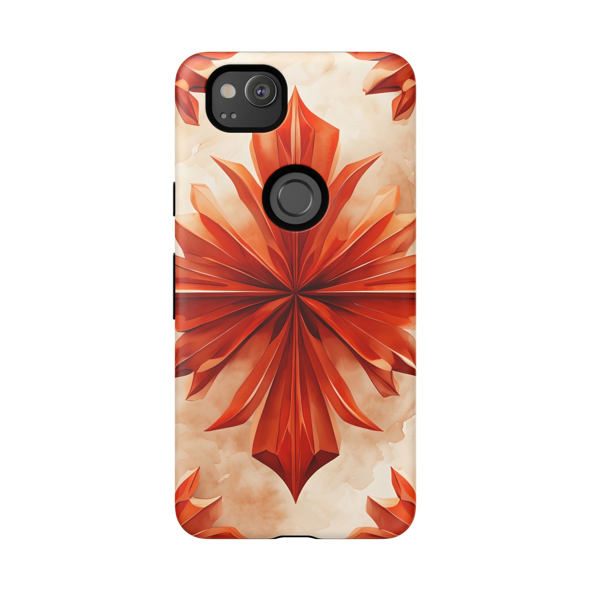 Sunset Fleur Google Pixel 2 - Kaleidoscope Collection of MagSafe Compatible - Vibrant Sunset Flower Design