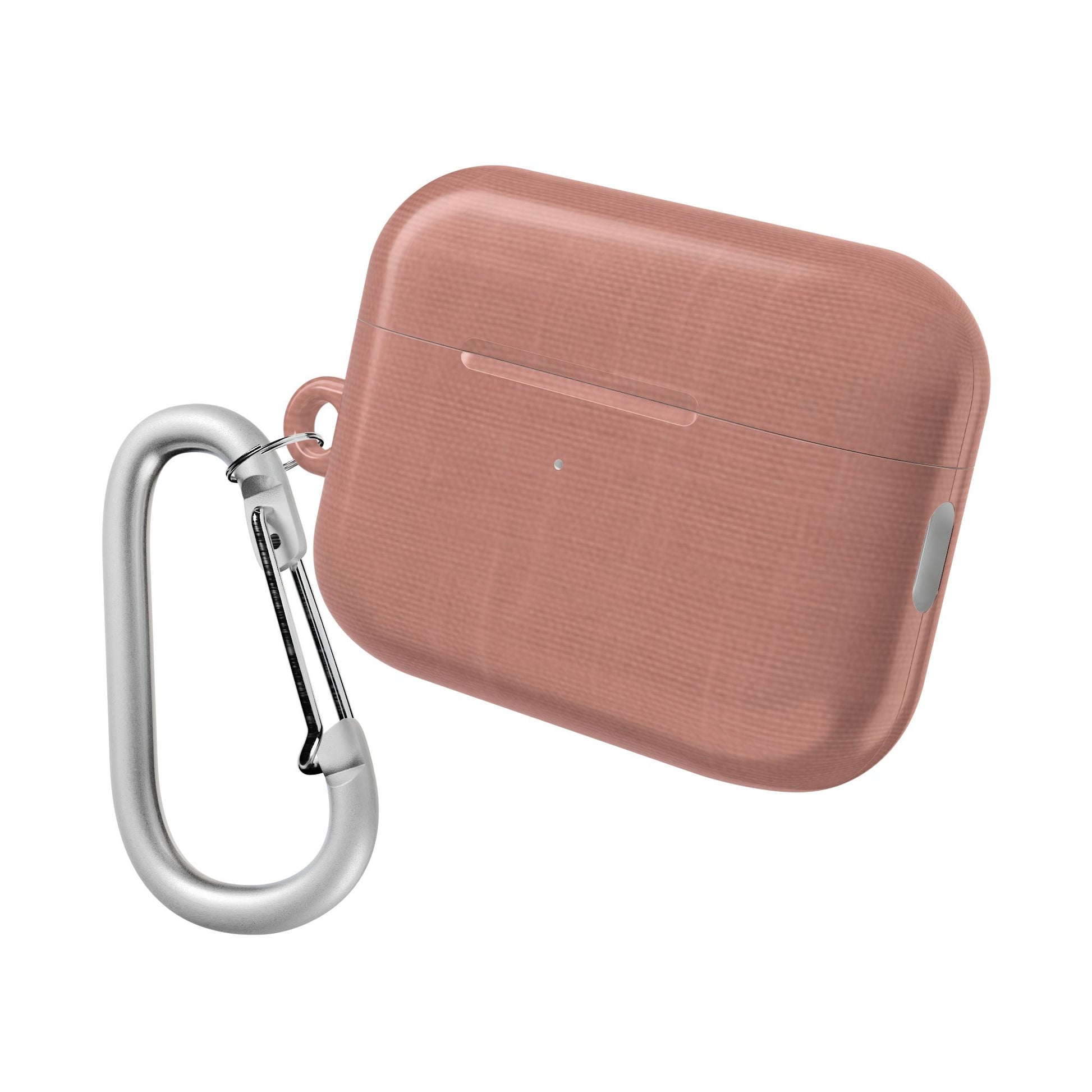 Terracotta Linen AirPods Case - Minimalist Smooth Weave Texture Cover for Gen 1, 2, 3, Pro Gen 1 & 2