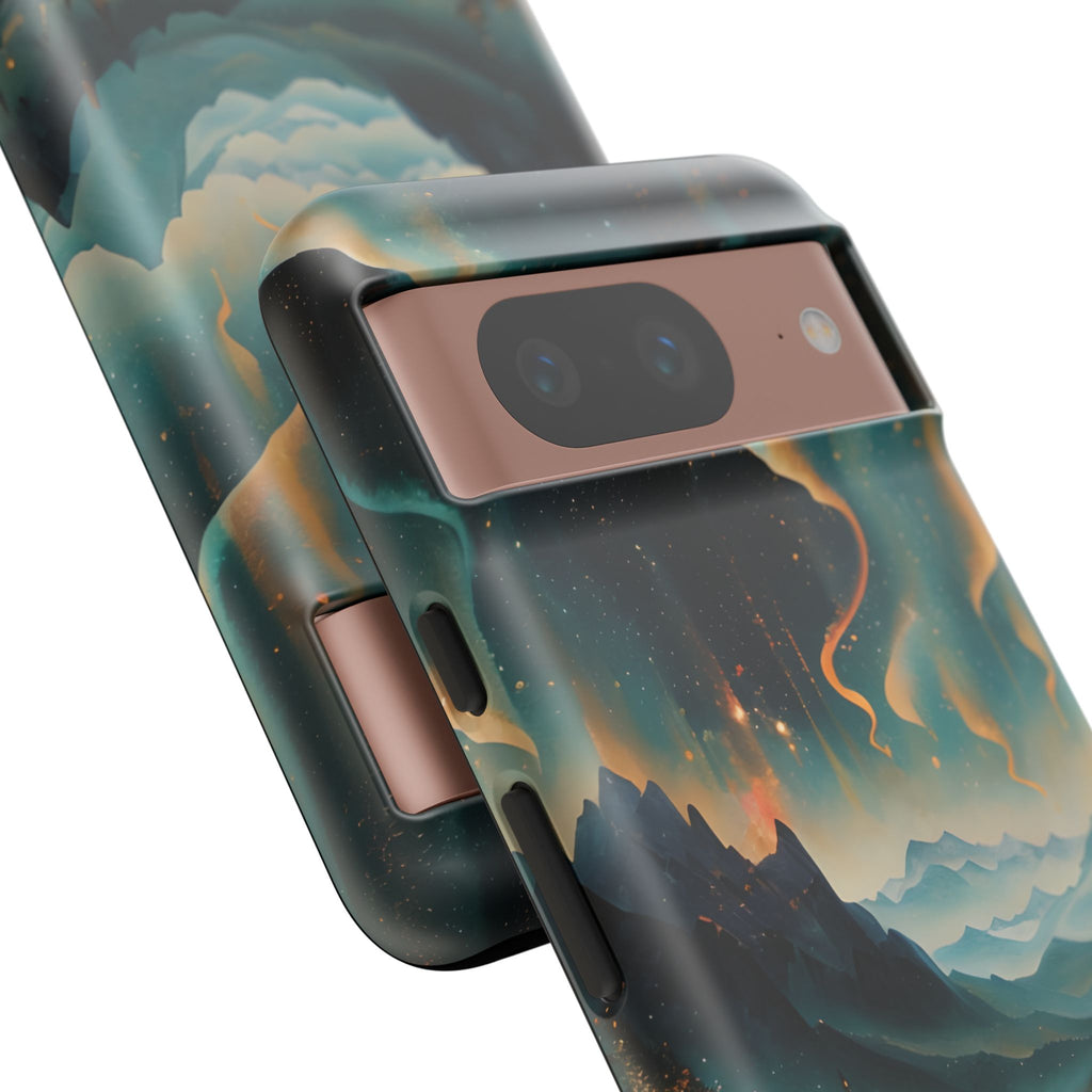 Aurora Dreamscape Tough Case for Google Pixel 8 - Northern Lights Artistic Shockproof Cover, Elegant Protective Phone Case