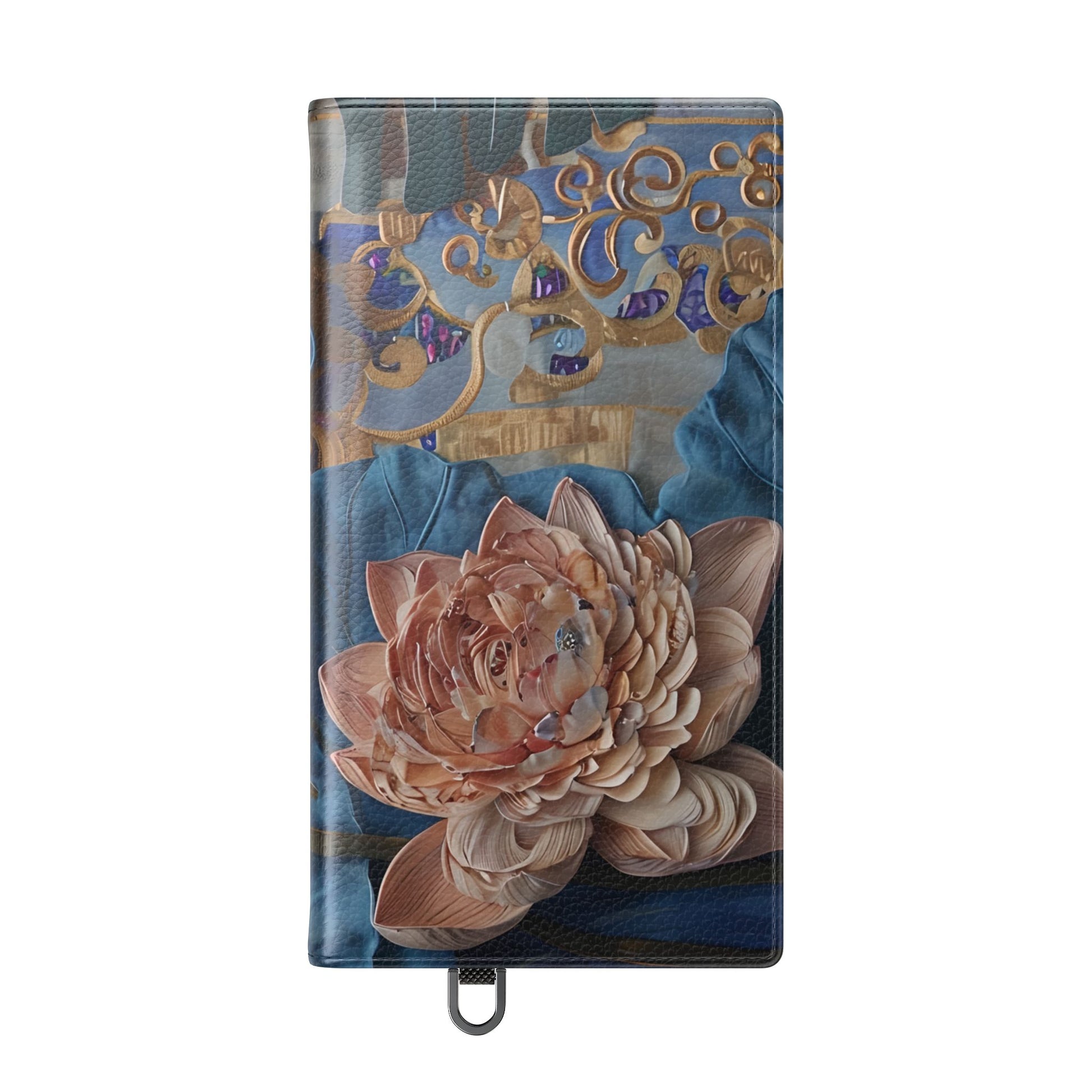 Peony Midnight Tapestry Wallet Phone Case - Flip Cover for Samsung Galaxy S24 Ultra - Floral and Tapestry Design