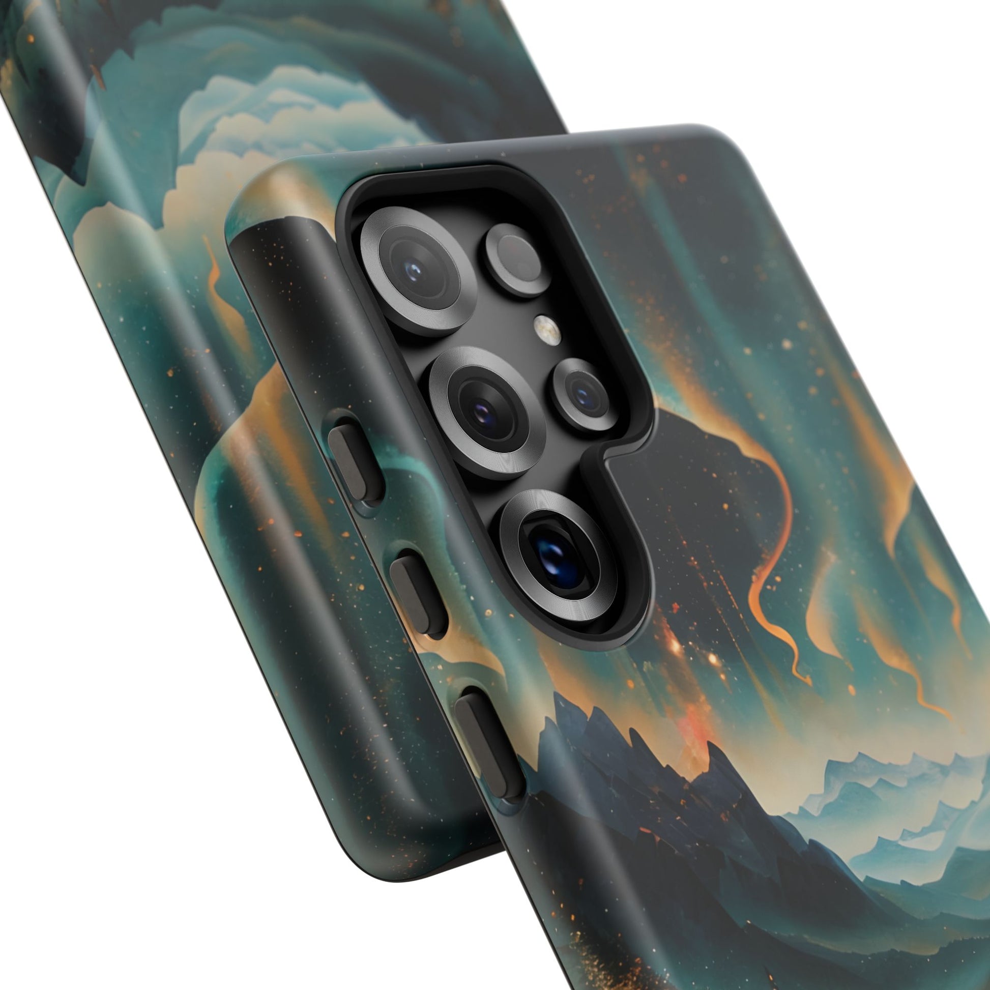 Aurora Dreamscape Samsung Galaxy S25 Ultra Tough Case - Artistic Northern Lights Cover - Premium Abstract Design