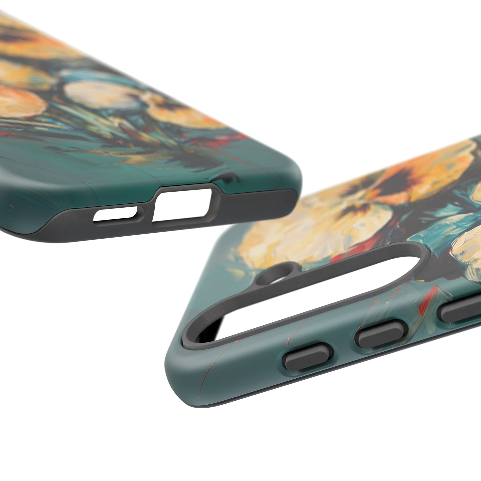 Golden Pansy Cascade Case for Samsung Galaxy S25 - Premium Shockproof Designer Phone Cover