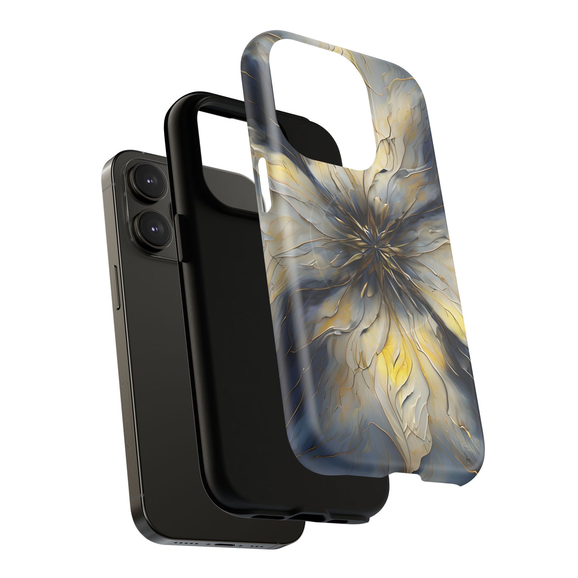 Luxury Luminous Petal MagSafe iPhone 14 Pro- Designer Shockproof Cover