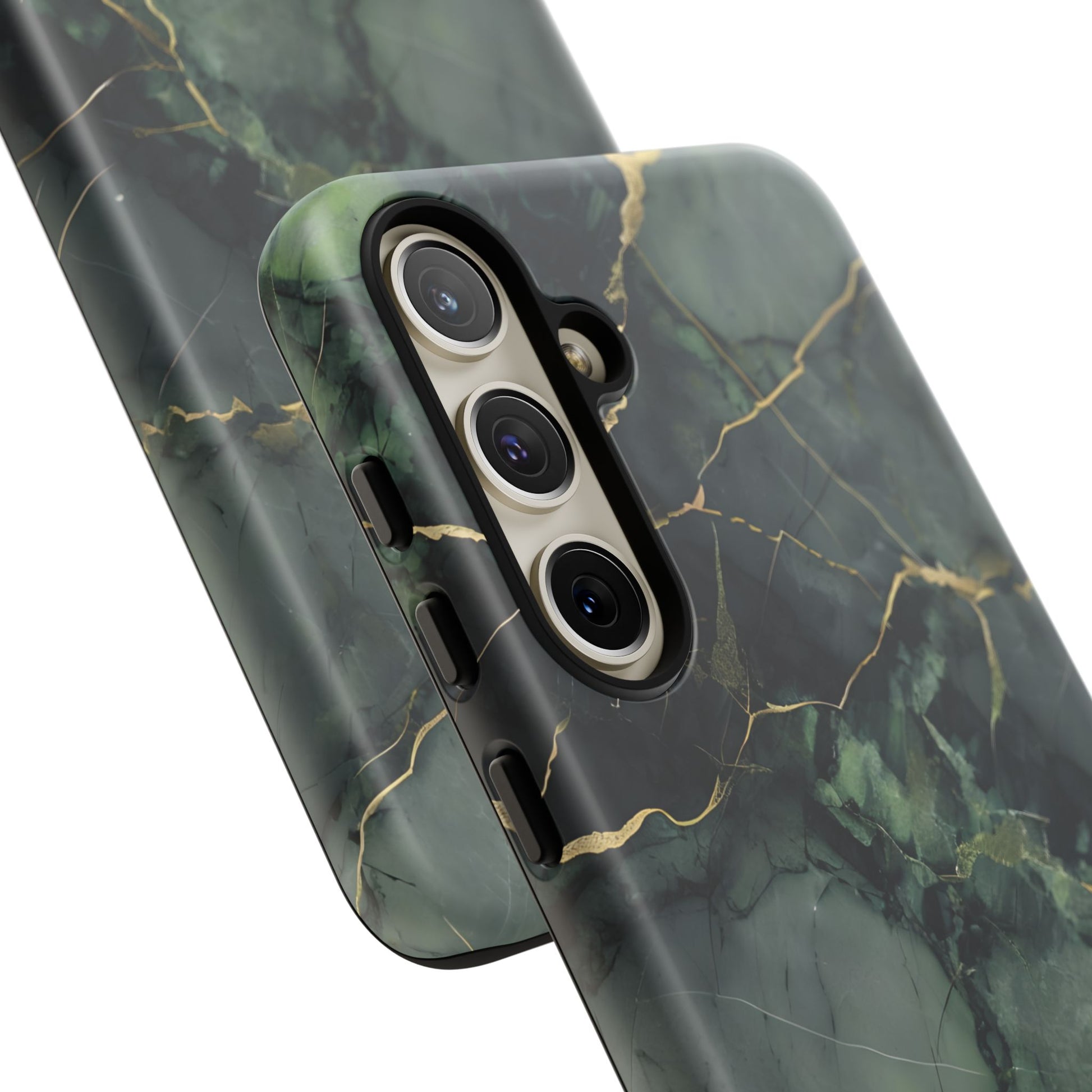 Verdant Vein Tough Case for Samsung Galaxy S24 Plus - Luxury Gold Vein, Nature-Inspired Protective Cover