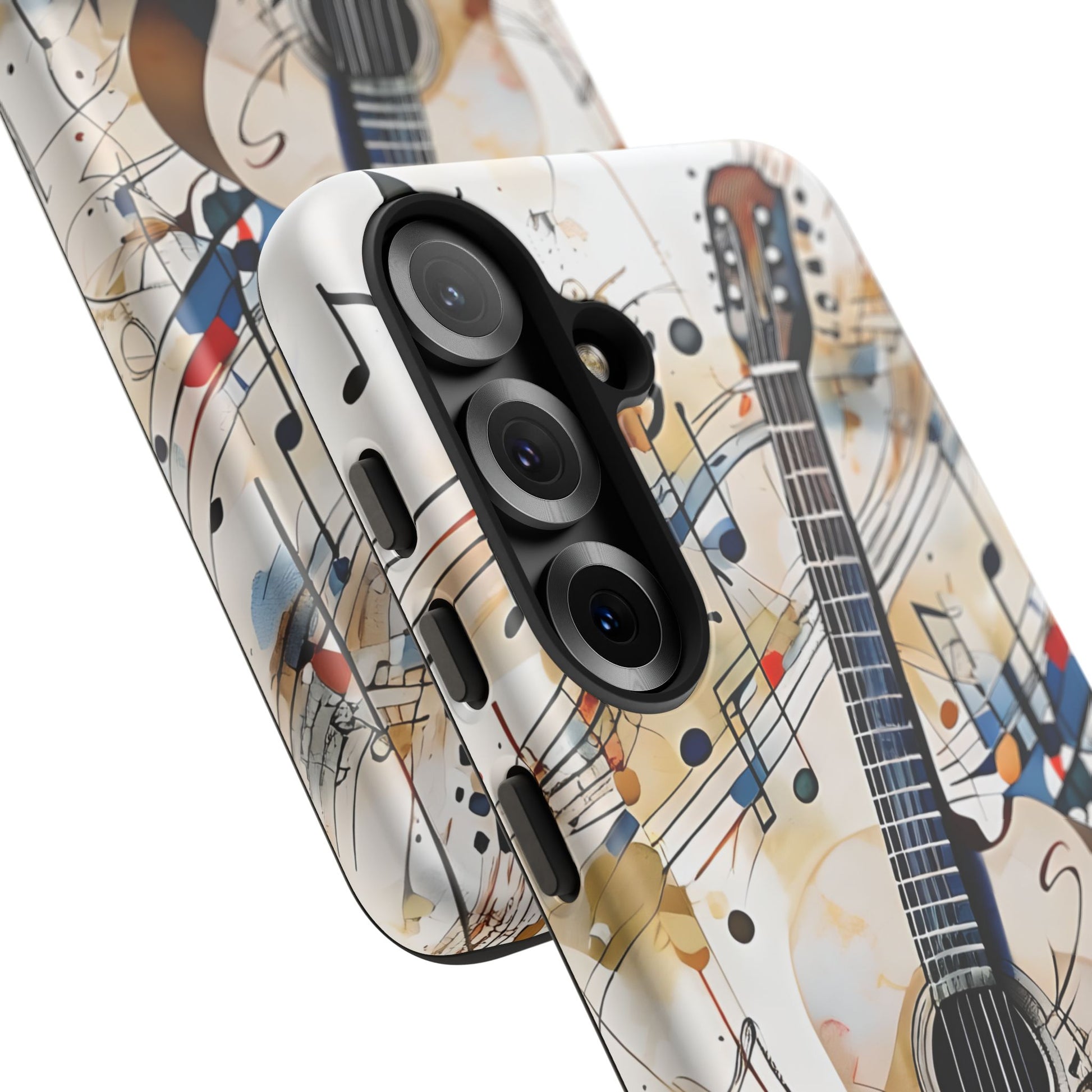 Strum and Flow Acoustic Guitar Art Tough Case for Samsung Galaxy S25- Shockproof Phone Cover