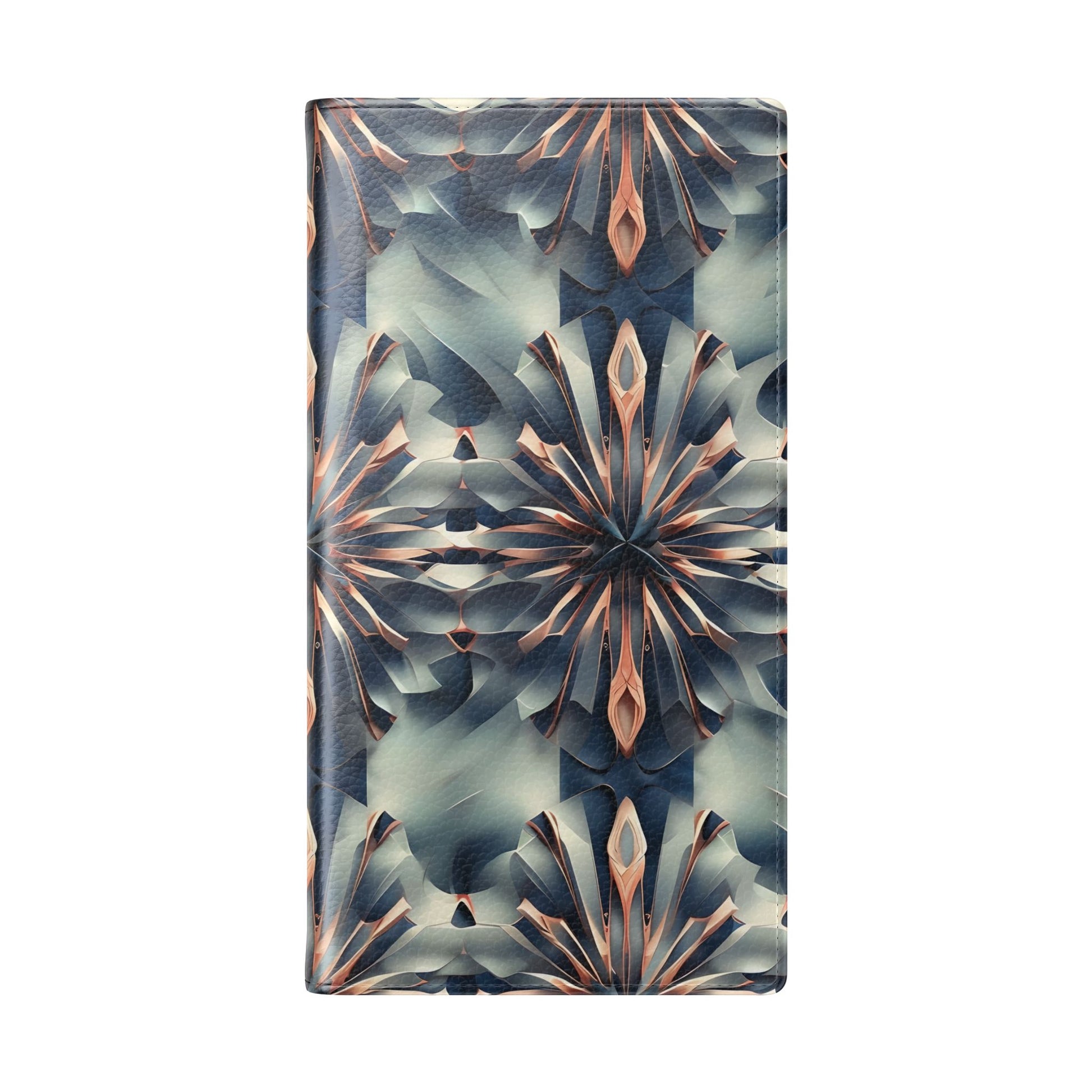 Obsidian Kaleidoscope Samsung Galaxy S23 Ultra Wallet Case - Elegant Abstract Flip Cover with Card Slots