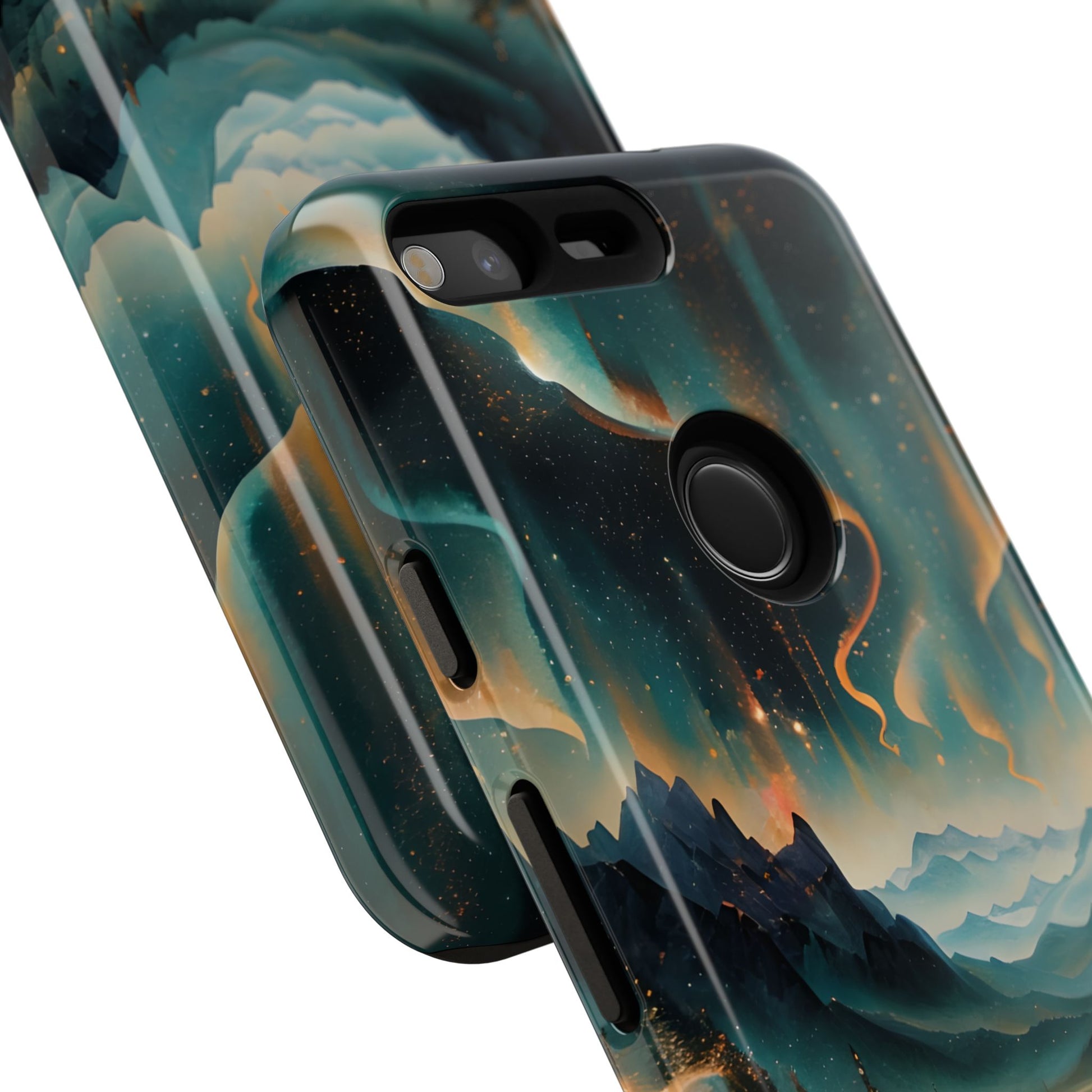 Aurora Dreamscape Tough Case for Google Pixel - Northern Lights Artistic Shockproof Cover, Elegant Protective Phone Case