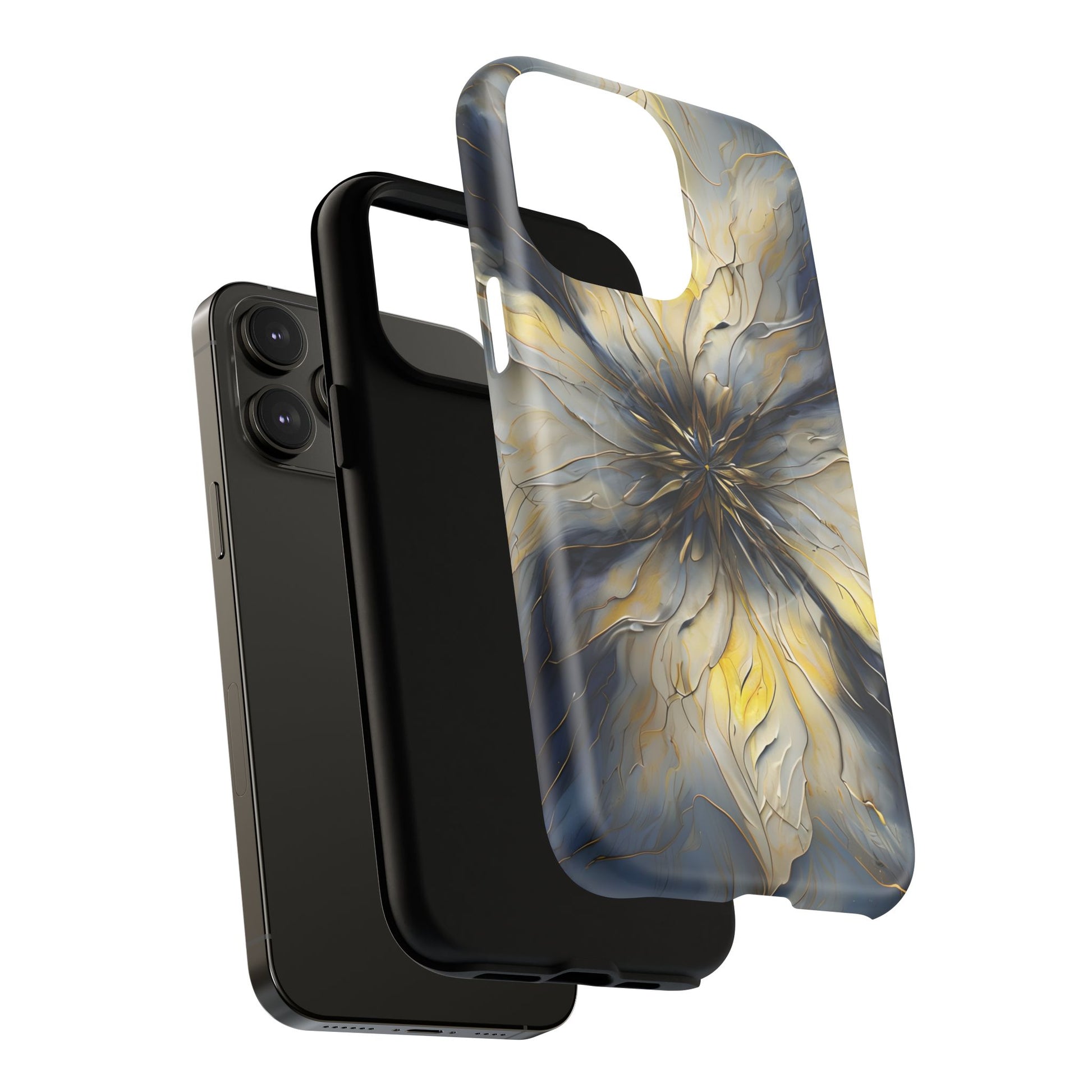 Luxury Luminous Petal MagSafe iPhone 14 Pro Max- Designer Shockproof Cover