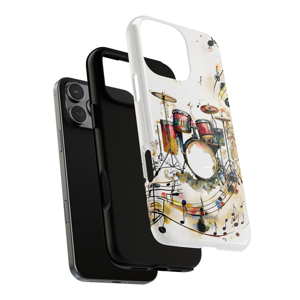 Beatline Abstract Drums & Music Notes iPhone 16 Pro Max MagSafe Case