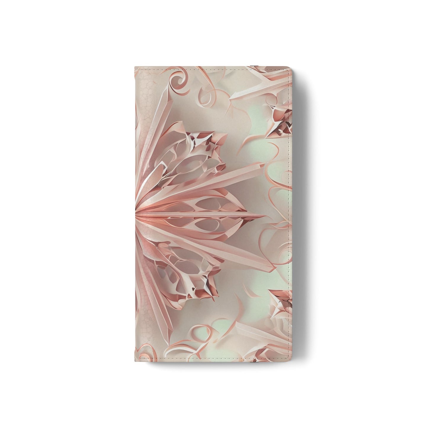Blush Frost - Abstract Wallet Phone Case for Samsung Galaxy
