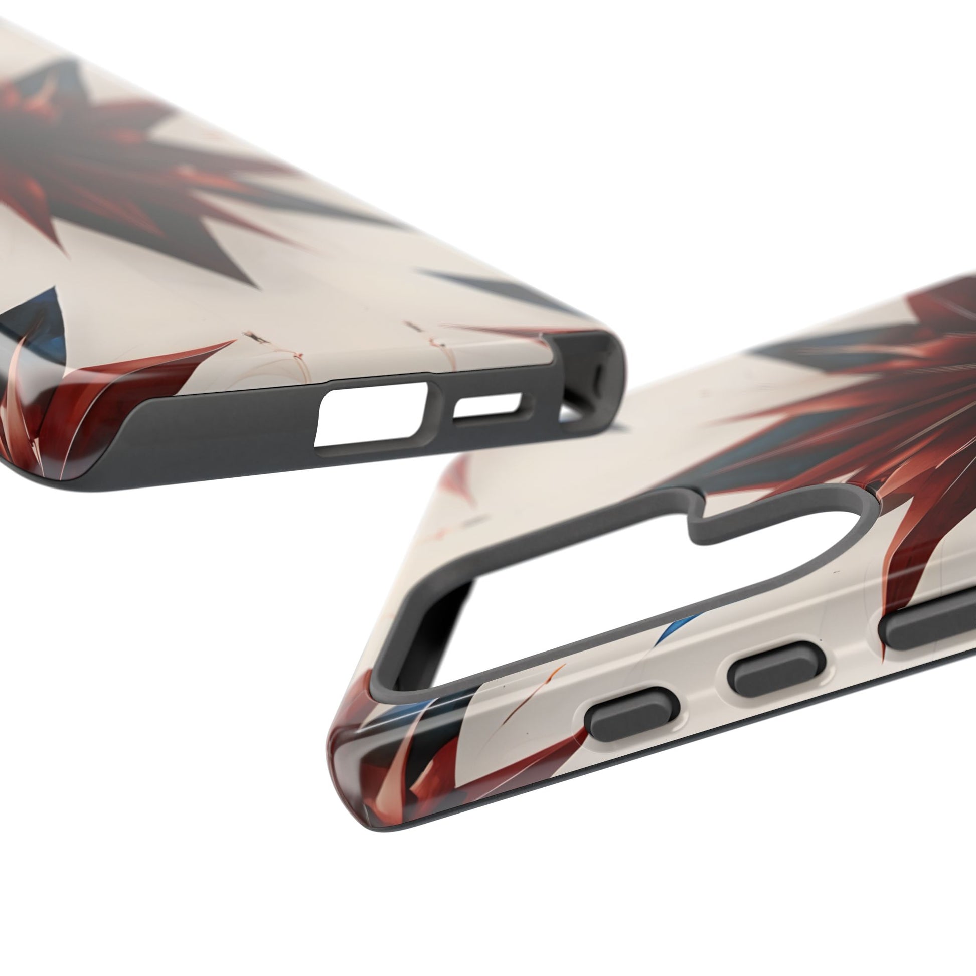 Garnet Starburst - Kaleidoscope Collection Gemstone Floral - Samsung Galaxy S25 Ultra Tough Phone Case - Floral Burst Design