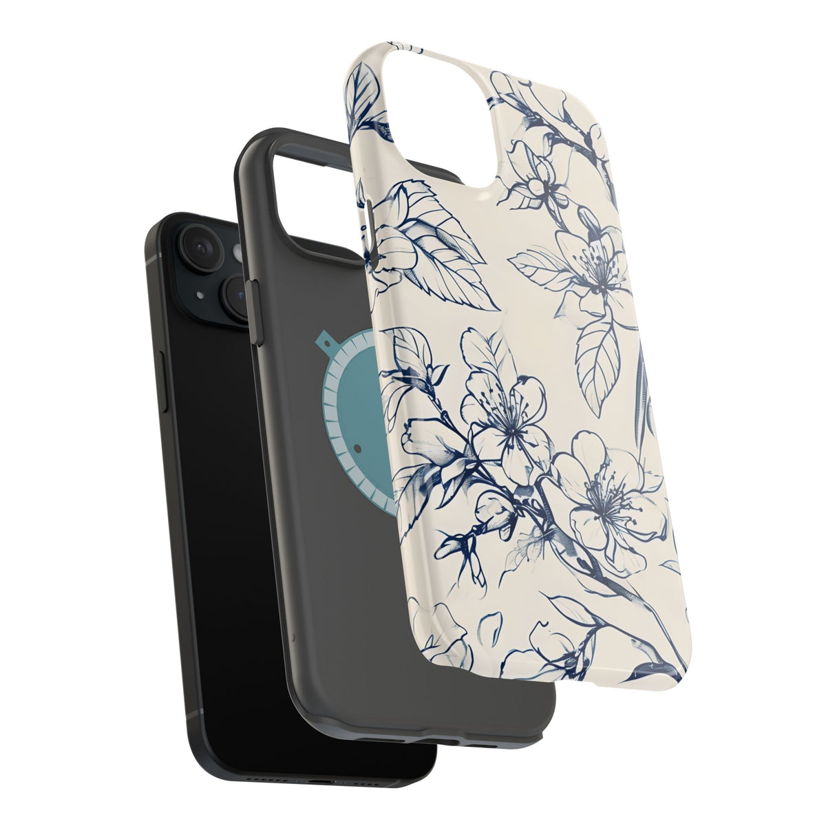 Blossom Sketch iPhone MagSafe Case