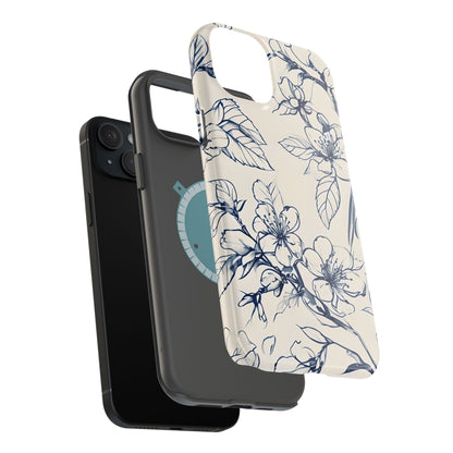 Blossom Sketch iPhone MagSafe Case