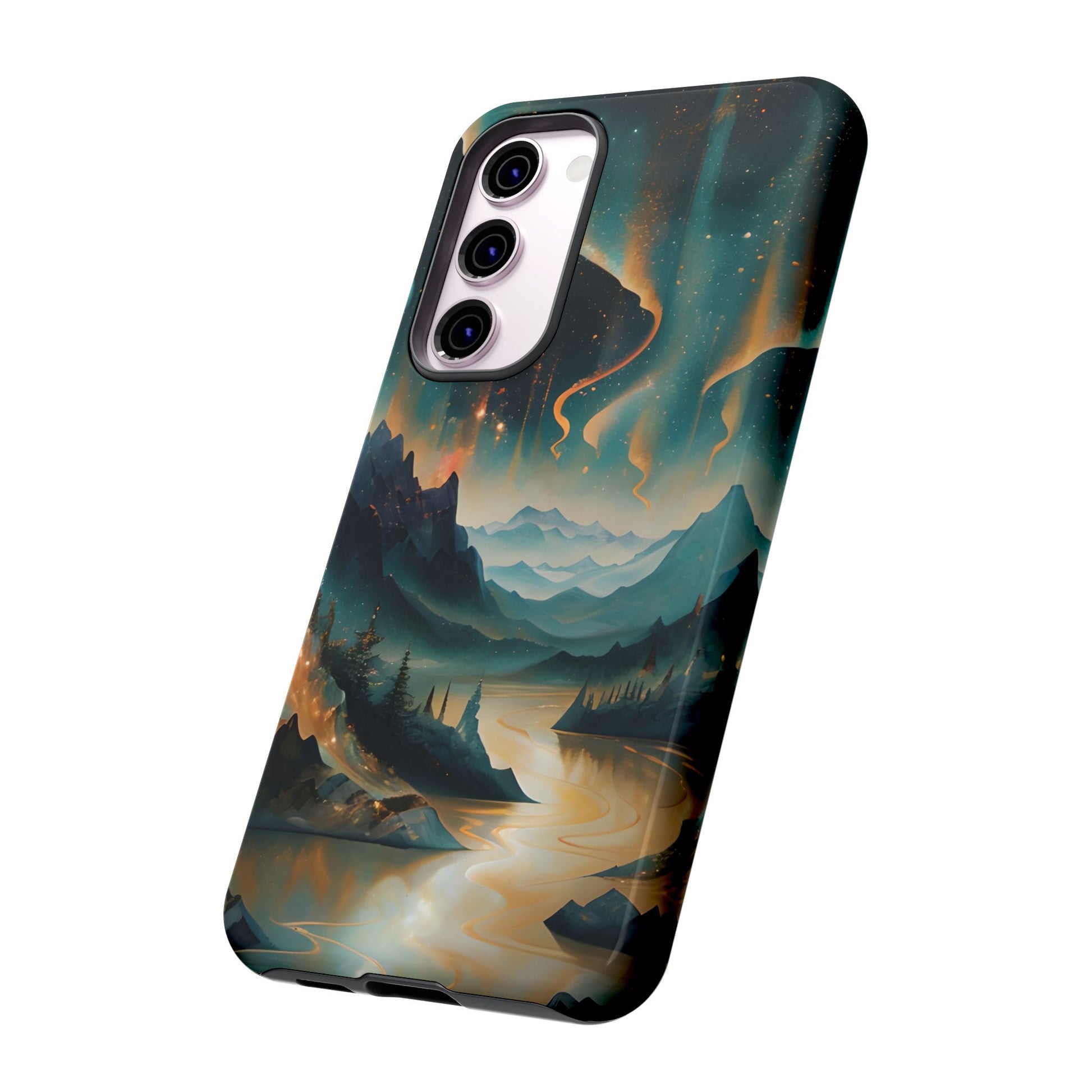 Aurora Dreamscape Samsung Galaxy S23 Plus Tough Case - Artistic Northern Lights Cover - Premium Abstract Design