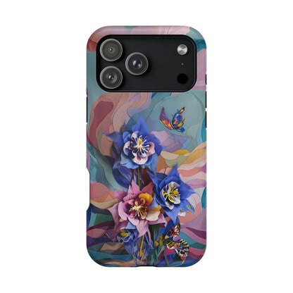 Blue Columbine Carnivale iPhone MagSafe Case